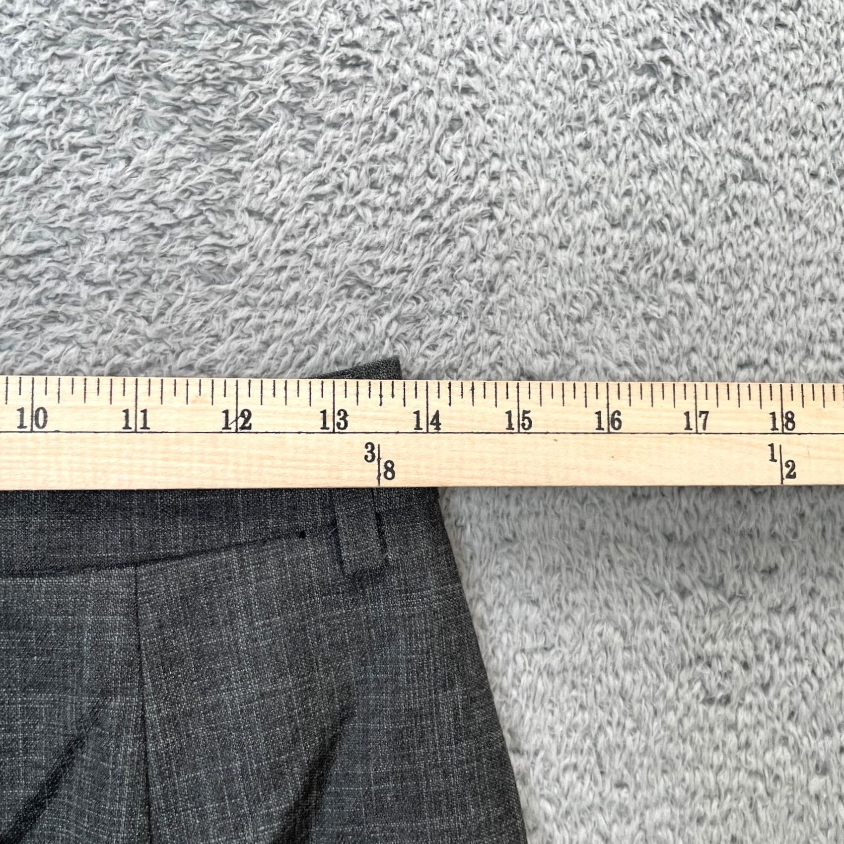 Vintage Commense Skirt Womens Small Gray Heathered Mini Pleated Lined Stretch Minimalist Size 28" / US 6 / IT 42 - 7 Thumbnail
