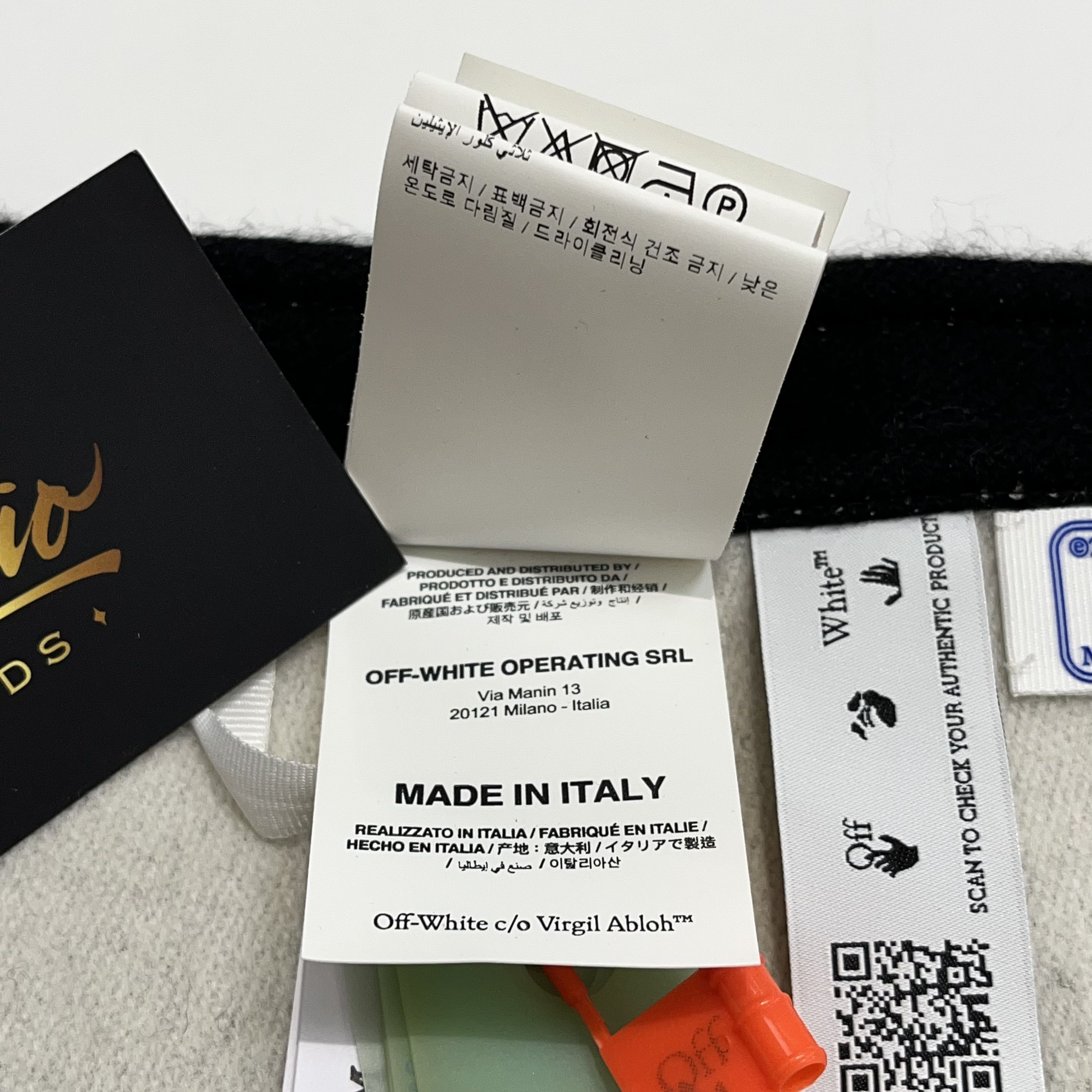 Off-White Off-White Logo Print Knitted Scarf Black Size ONE SIZE - 15 Thumbnail