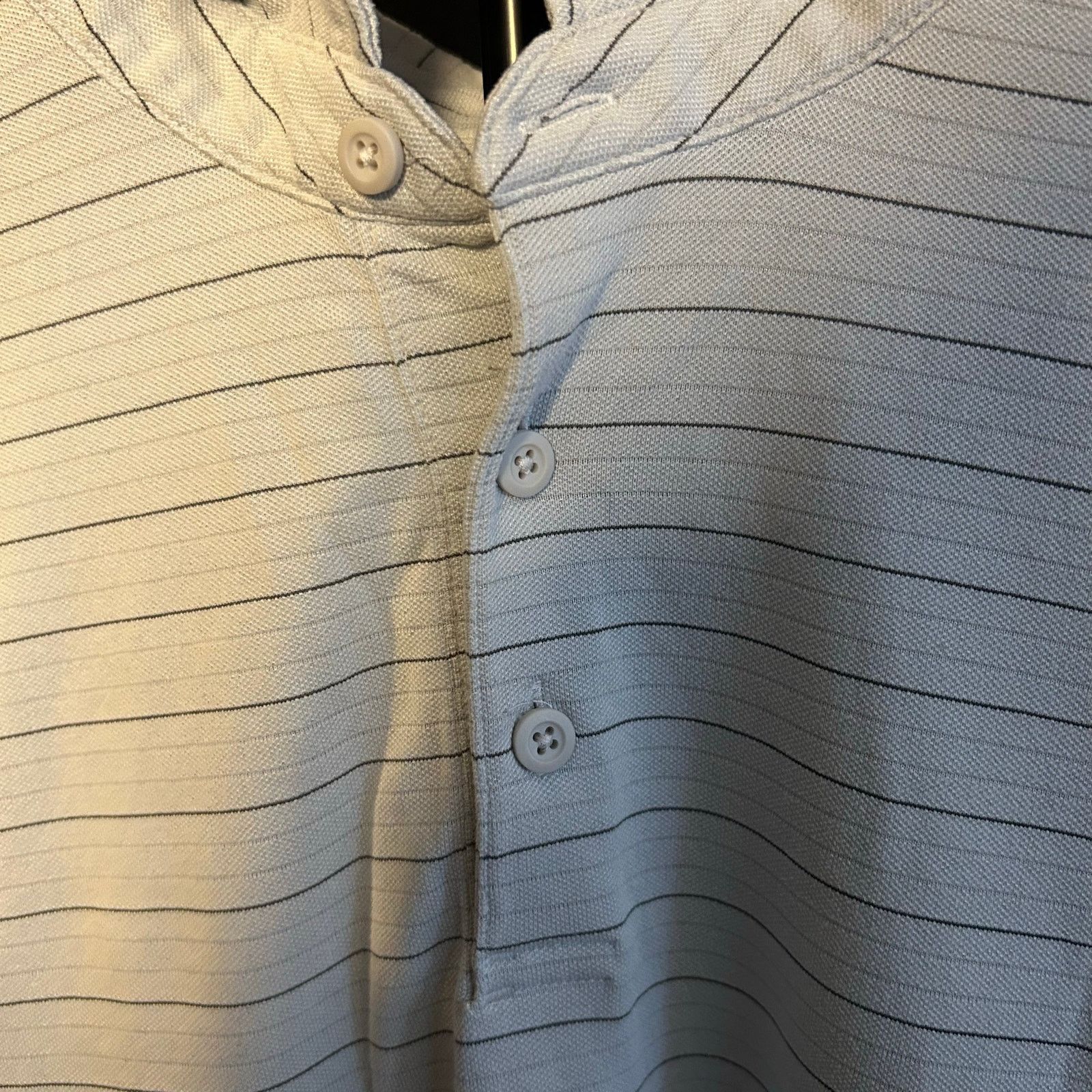 Other Modern Essentials Striped Polo Shirt Grey 19x29 Size S / US 4 / IT 40 - 2 Thumbnail