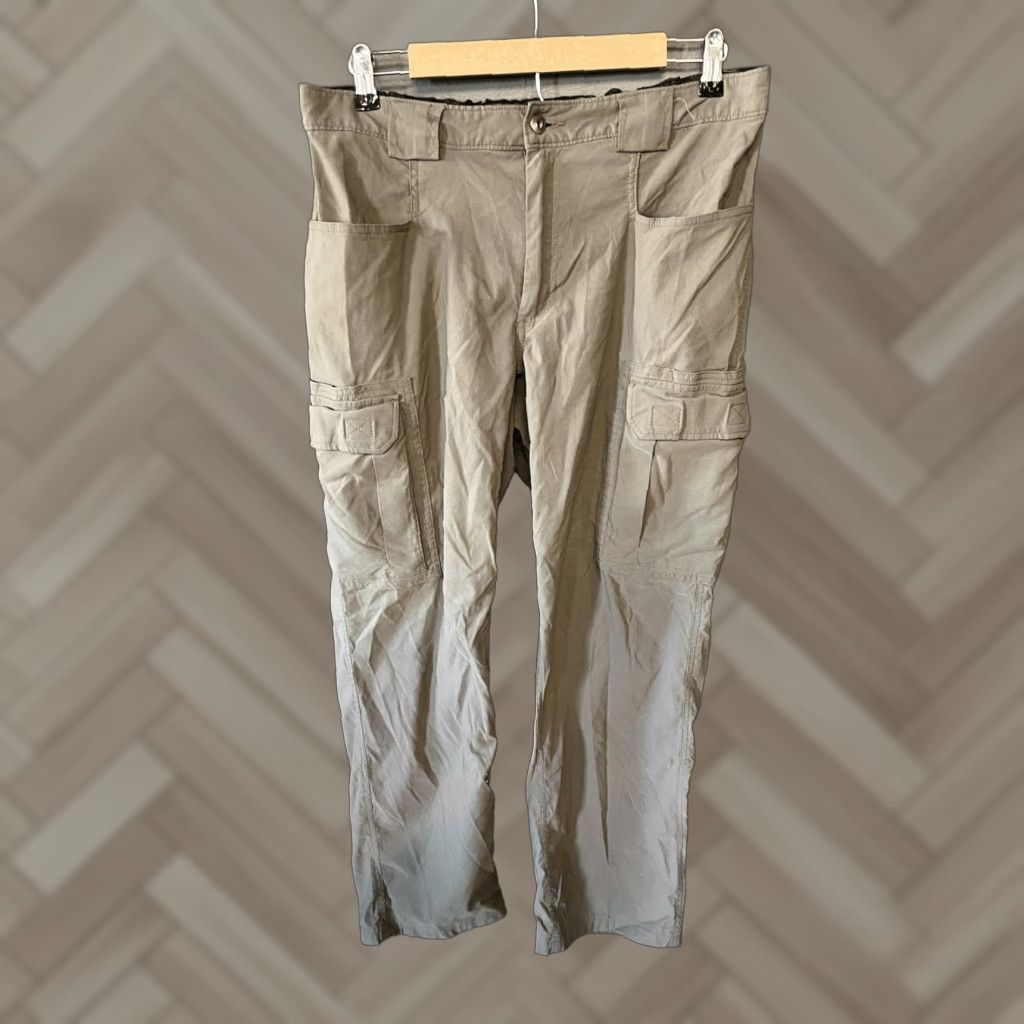 Vintage Duluth Trading Co. Mens Beige Cargo Outdoor Hiking Pants Size Large x 30 Size US 33 - 1 Thumbnail