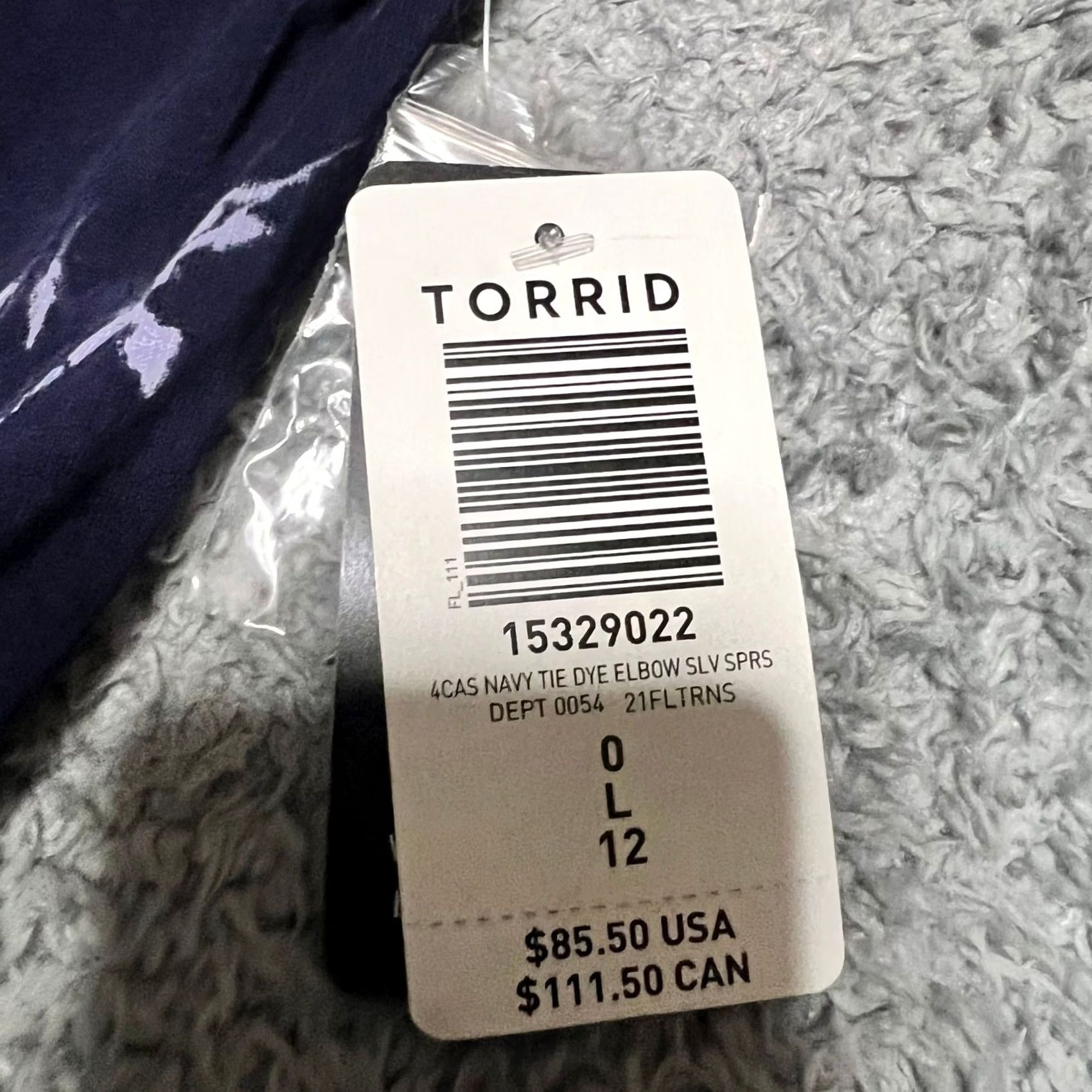 Torrid Torrid Super Soft Womens Jumpsuit Belted Tie Dye Blue L Large Romper One-Piece Womens Size 36" / US 14 / IT 50 - 3 Thumbnail
