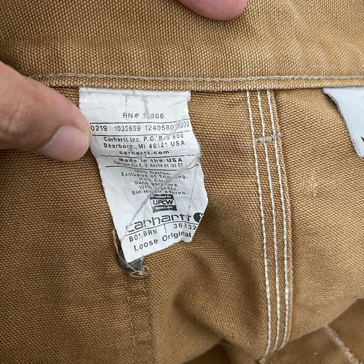 Carhartt VTG Carhartt Double Knee Faded Tan Dirty Carpenter Pants Size US 34 / EU 50 - 23 Thumbnail