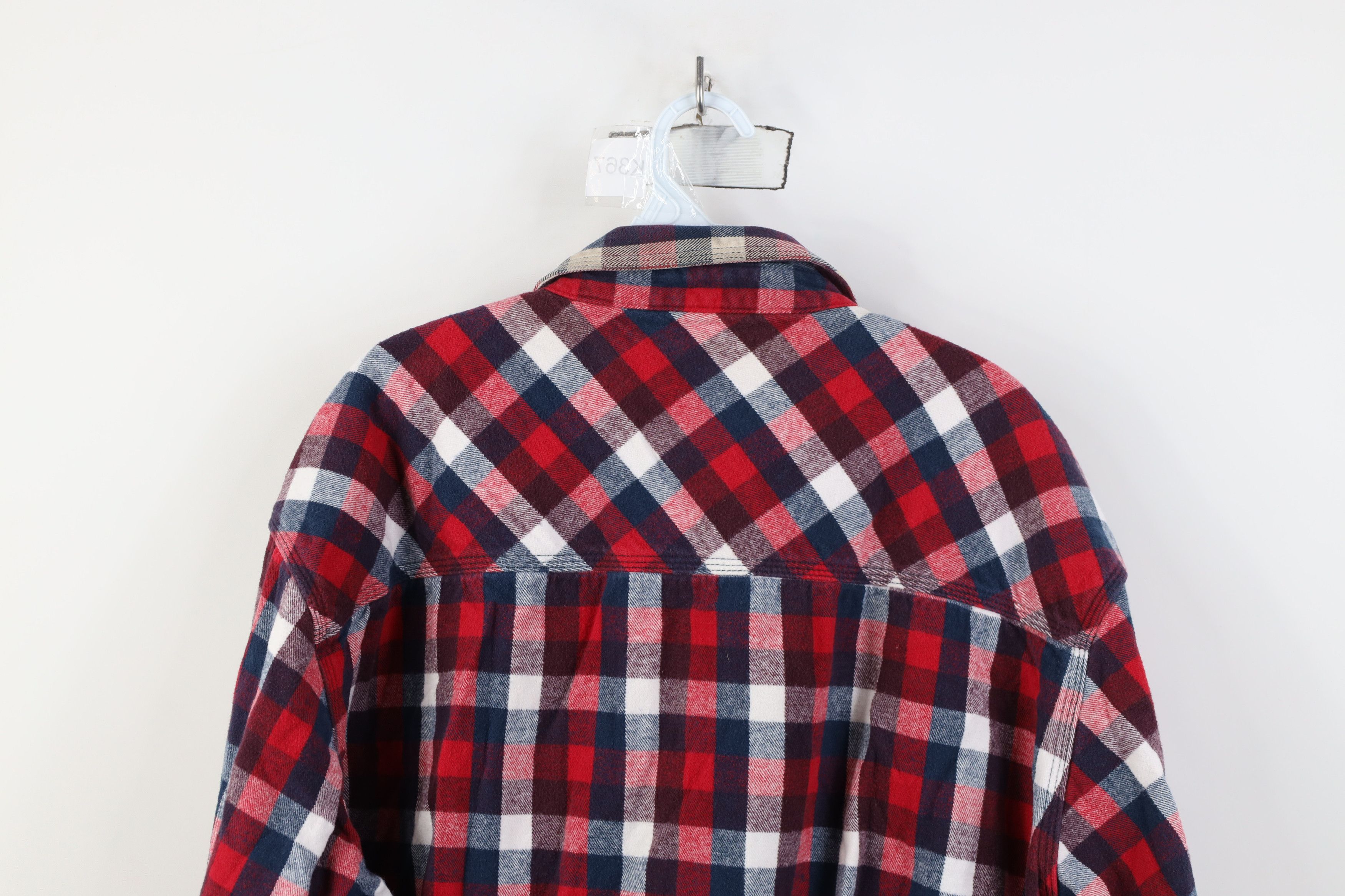 FiveBrother Vintage 90s Five Brother Flannel Button Shirt Plaid Size US XXL / EU 58 / 5 - 14 Thumbnail