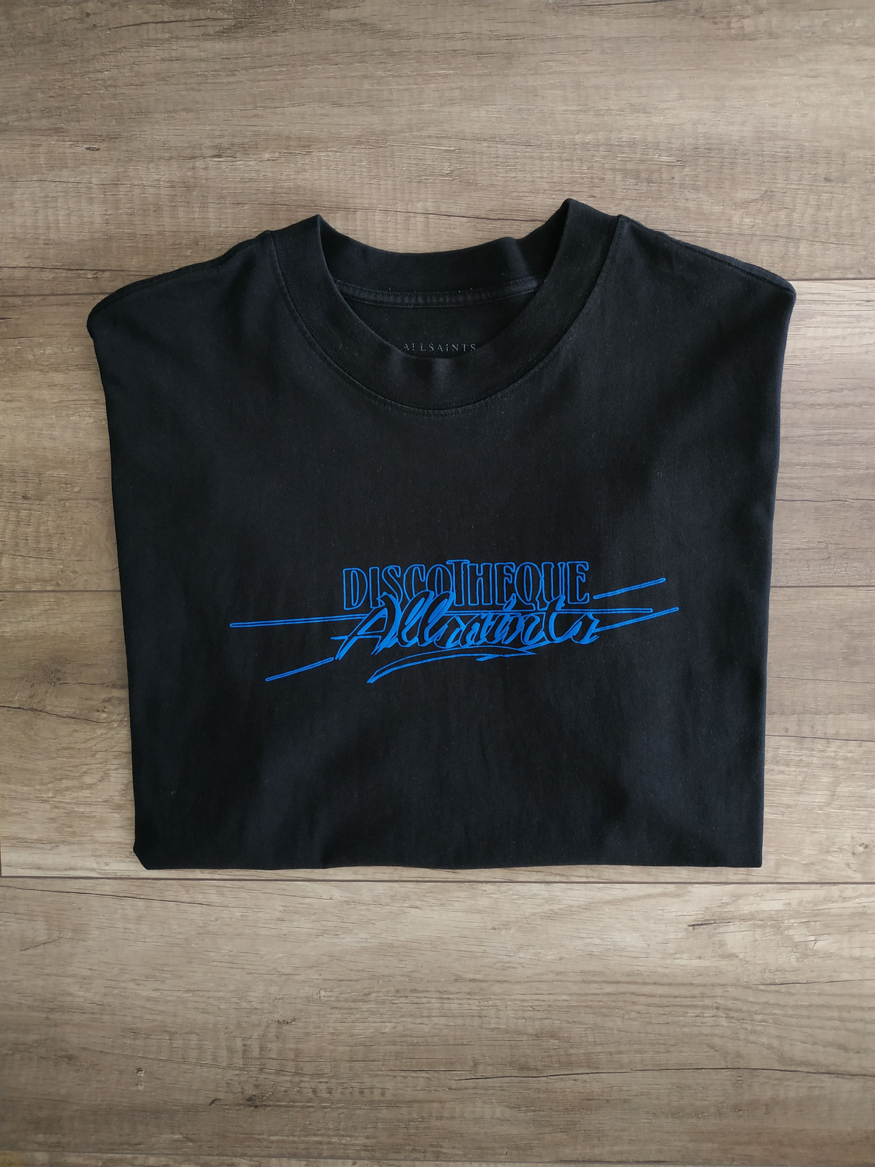 Allsaints × Designer AllSaints Men's Oversize 90's Disco T-shirt, s. LARGE/ XL Size US L / EU 52-54 / 3 - 7 Thumbnail