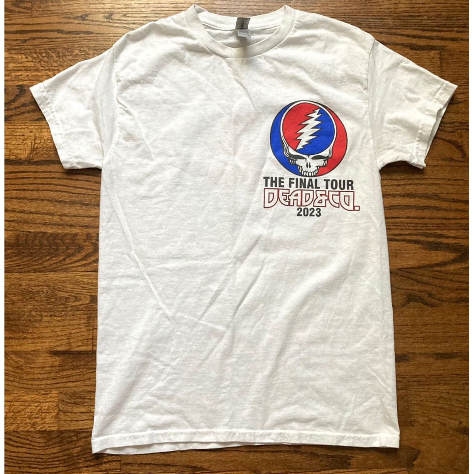 Gildan Grateful Dead & Company Shirt Final Tour 2023 Last Rose Summer Skull White Adult Small Mens Size US S / EU 44-46 / 1 - 5 Thumbnail