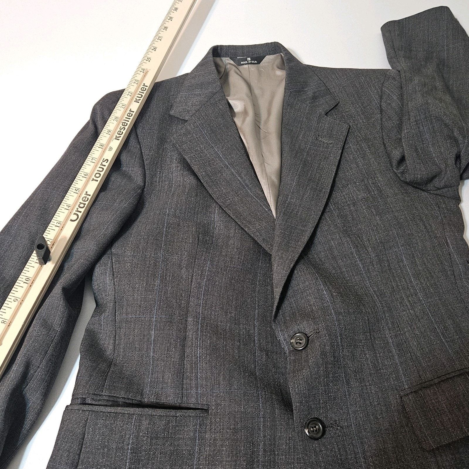 Ralph Lauren VTG Polo University Club Ralph Lauren Wool Blazer Coat 38 Size 38R - 5 Thumbnail
