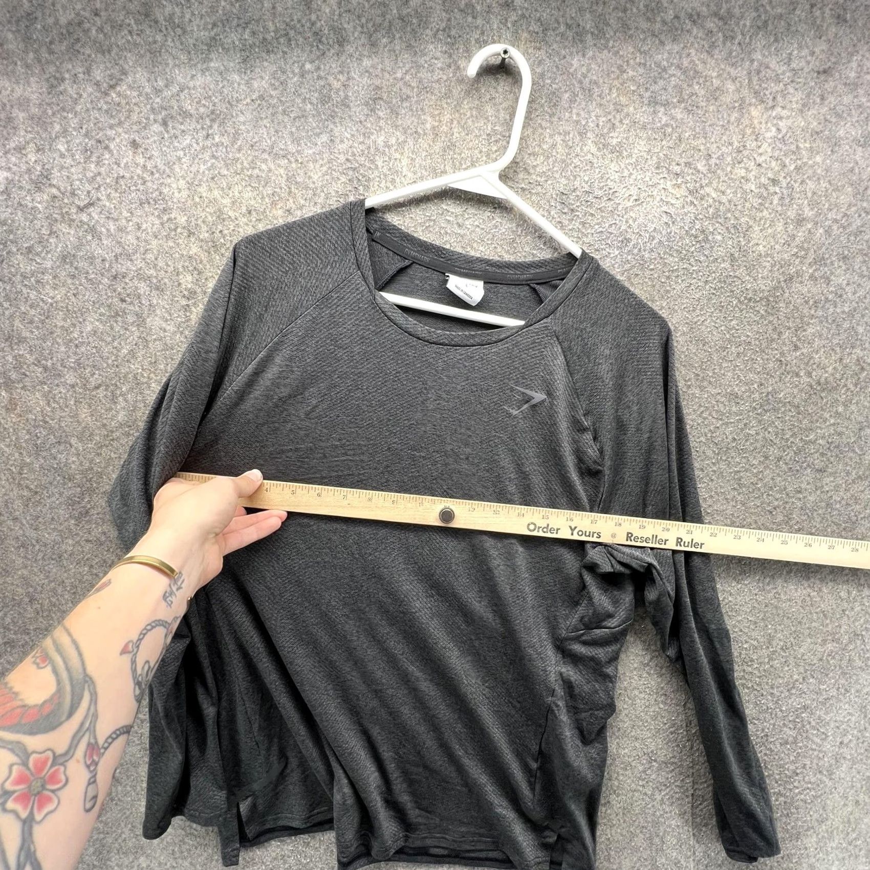 Gymshark Gymshark Shirt Mens Large Gray Long Sleeve Performance Training Athletic Top Size US L / EU 52-54 / 3 - 3 Thumbnail