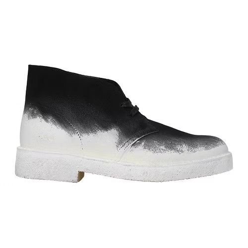 ob1o1e0324 Ankle Boots in Black & Chalk