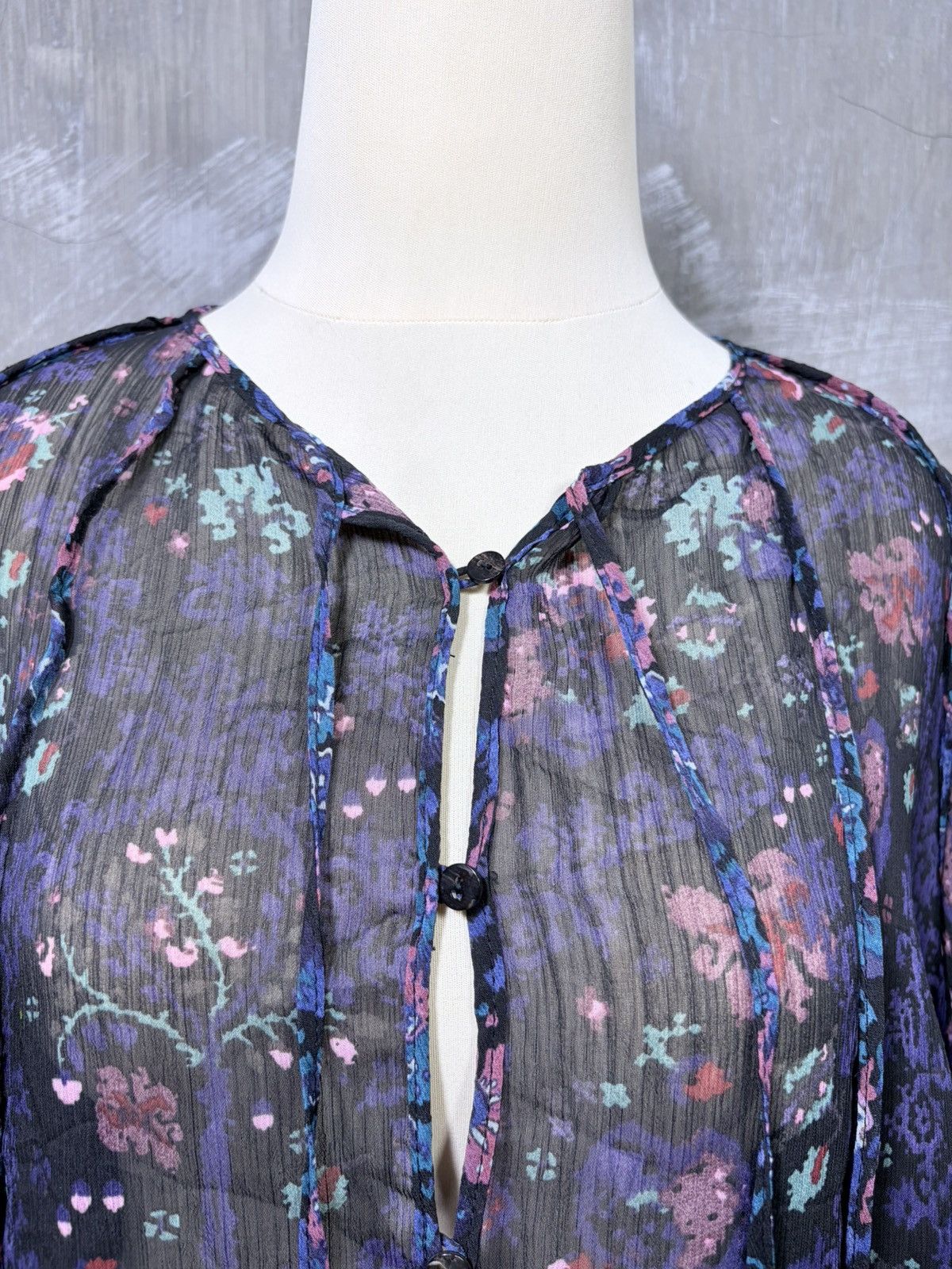 Anna Sui Anna Sui Women Button Up Mesh Tops Size M / US 6-8 / IT 42-44 - 5 Thumbnail