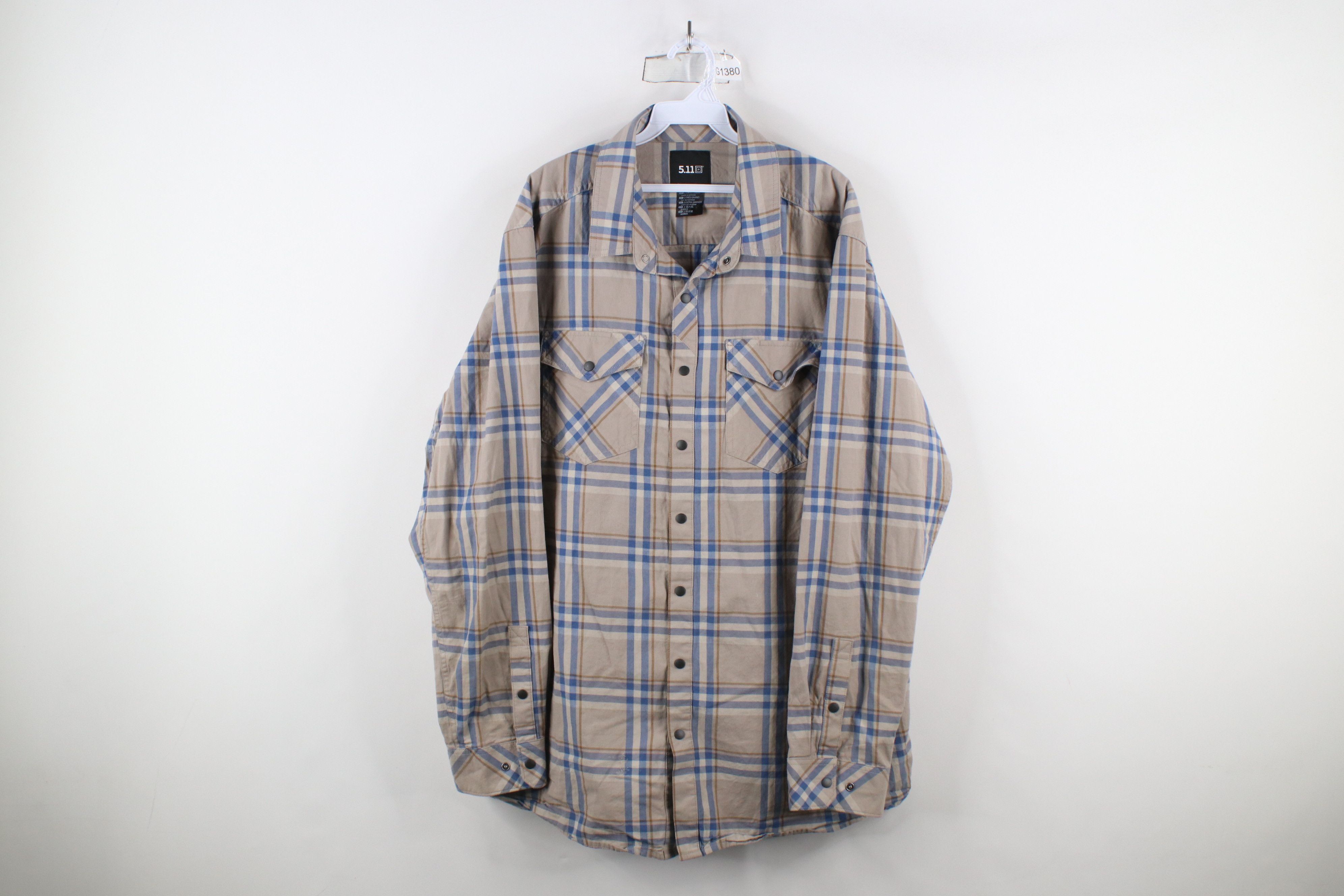 Vintage 5.11 Tactical Series Distressed Gunner Snap Button Shirt Size US XXL / EU 58 / 5 - 1 Thumbnail