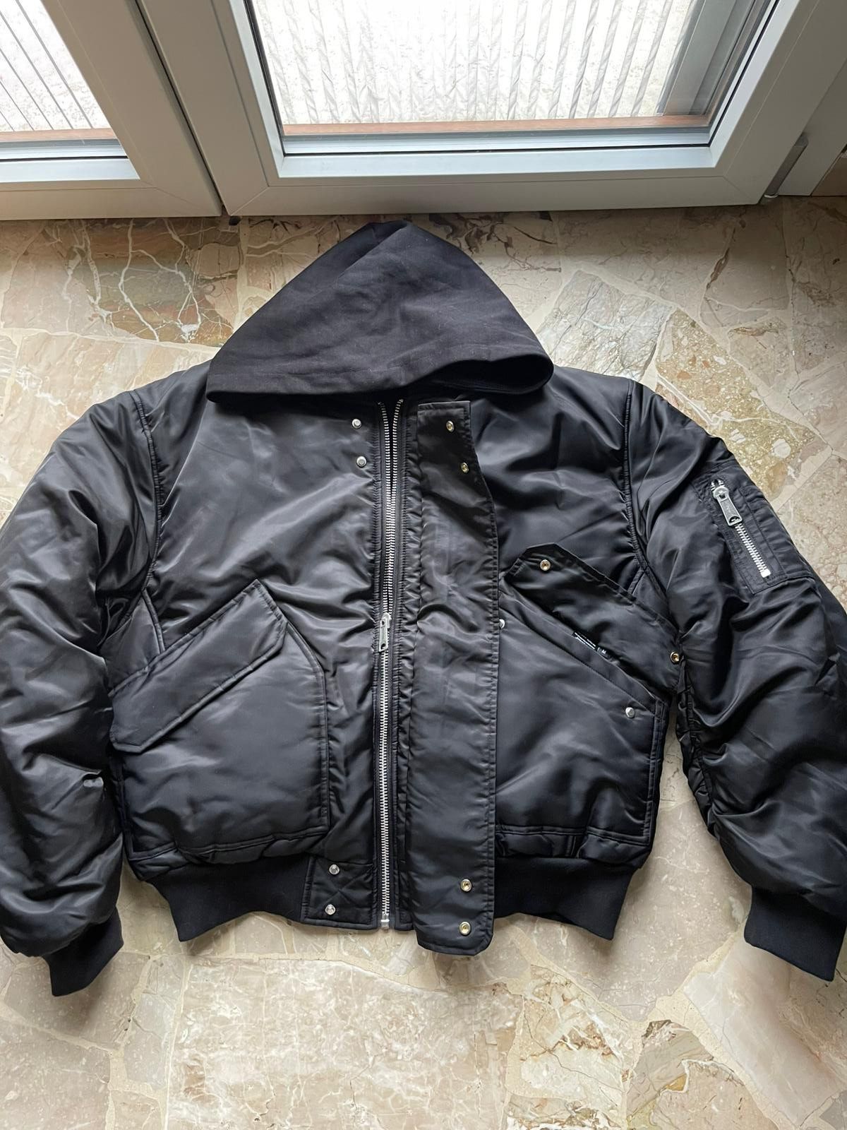 No Faith Studios NO FAITH studios black waffle basic bomber Size US M / EU 48-50 / 2 - 3 Thumbnail
