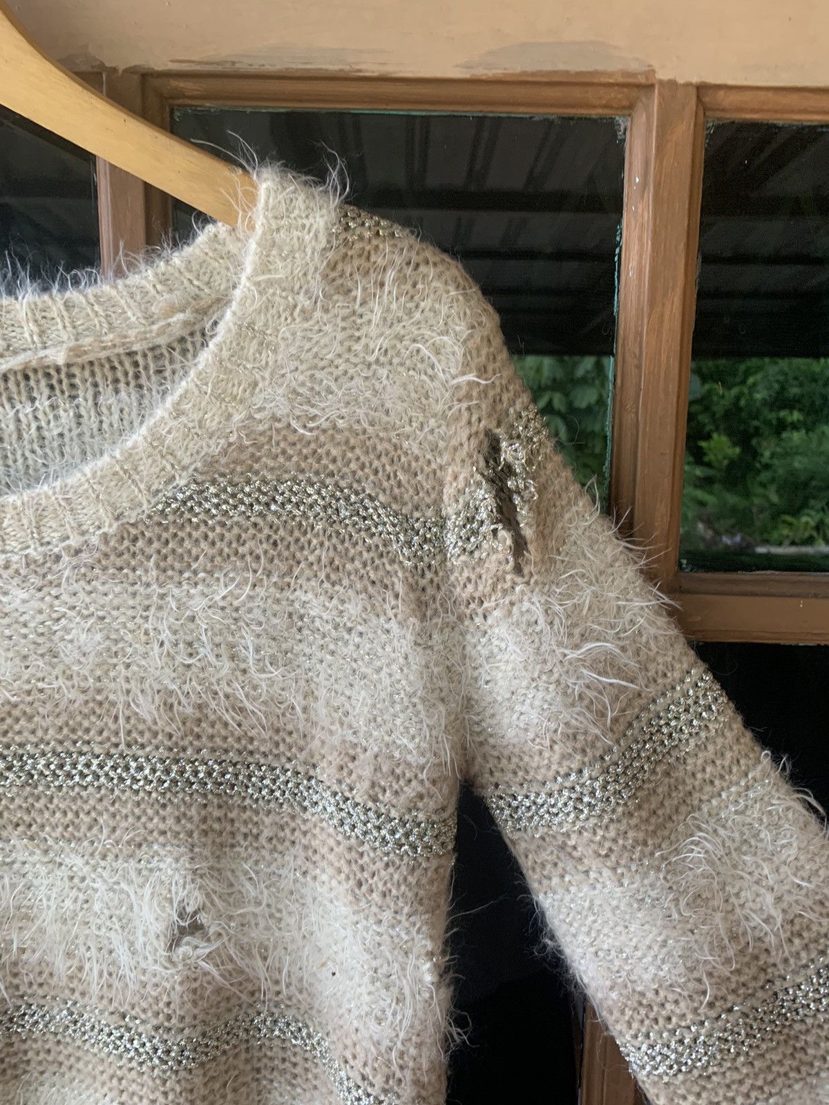 20471120 💸BINDINGOFFER💸JapaneseBrand Roem Mohair Distressed Knit Size US L / EU 52-54 / 3 - 4 Thumbnail