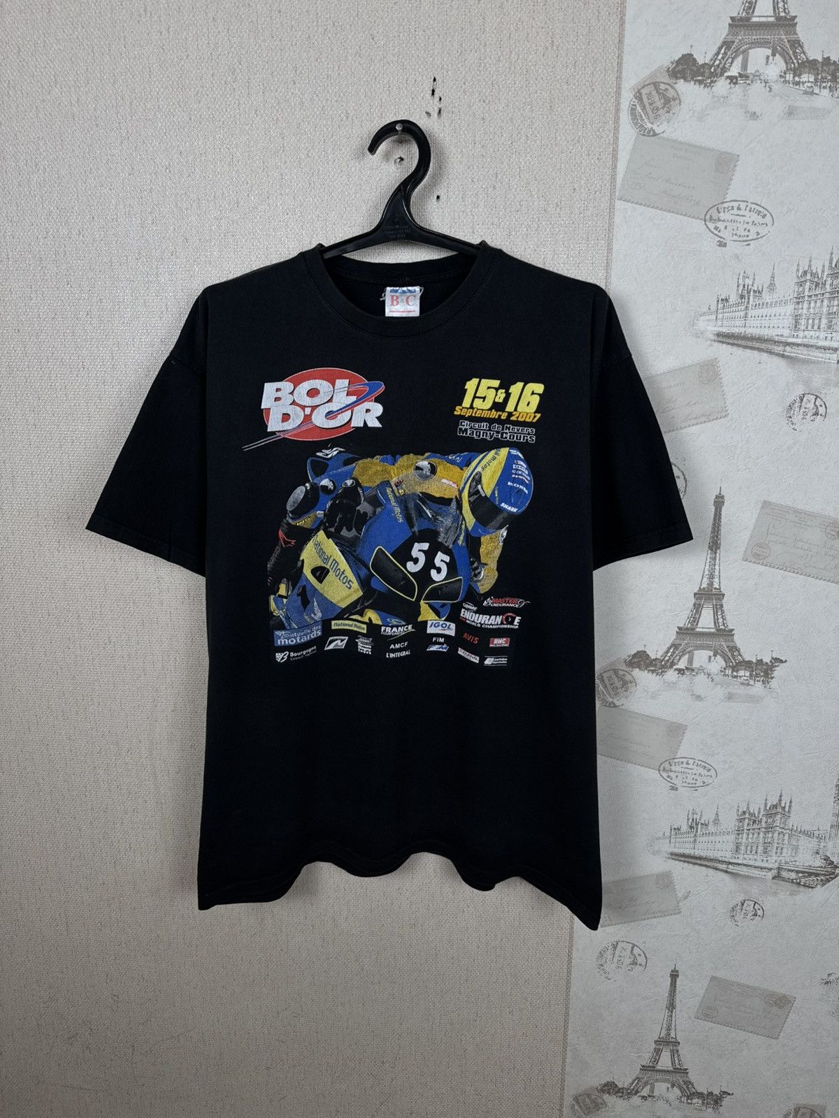 Other Vintage Bol D’or T shirt Moto Racing Biker 2XL Streetwear Size US XXL / EU 58 / 5 - 1 Thumbnail