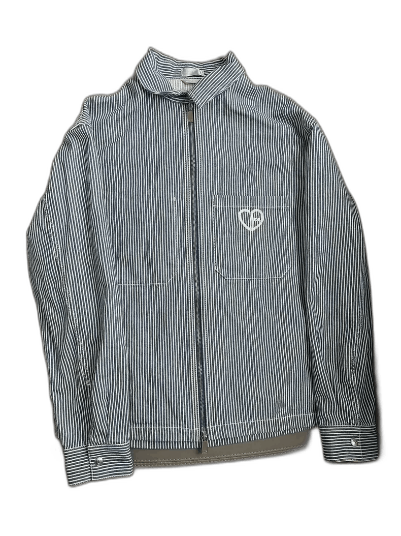 Dior Dior Valentine Striped Denim Jacket Size 48-2505 Size US L / EU 52-54 / 3 - 1 Thumbnail