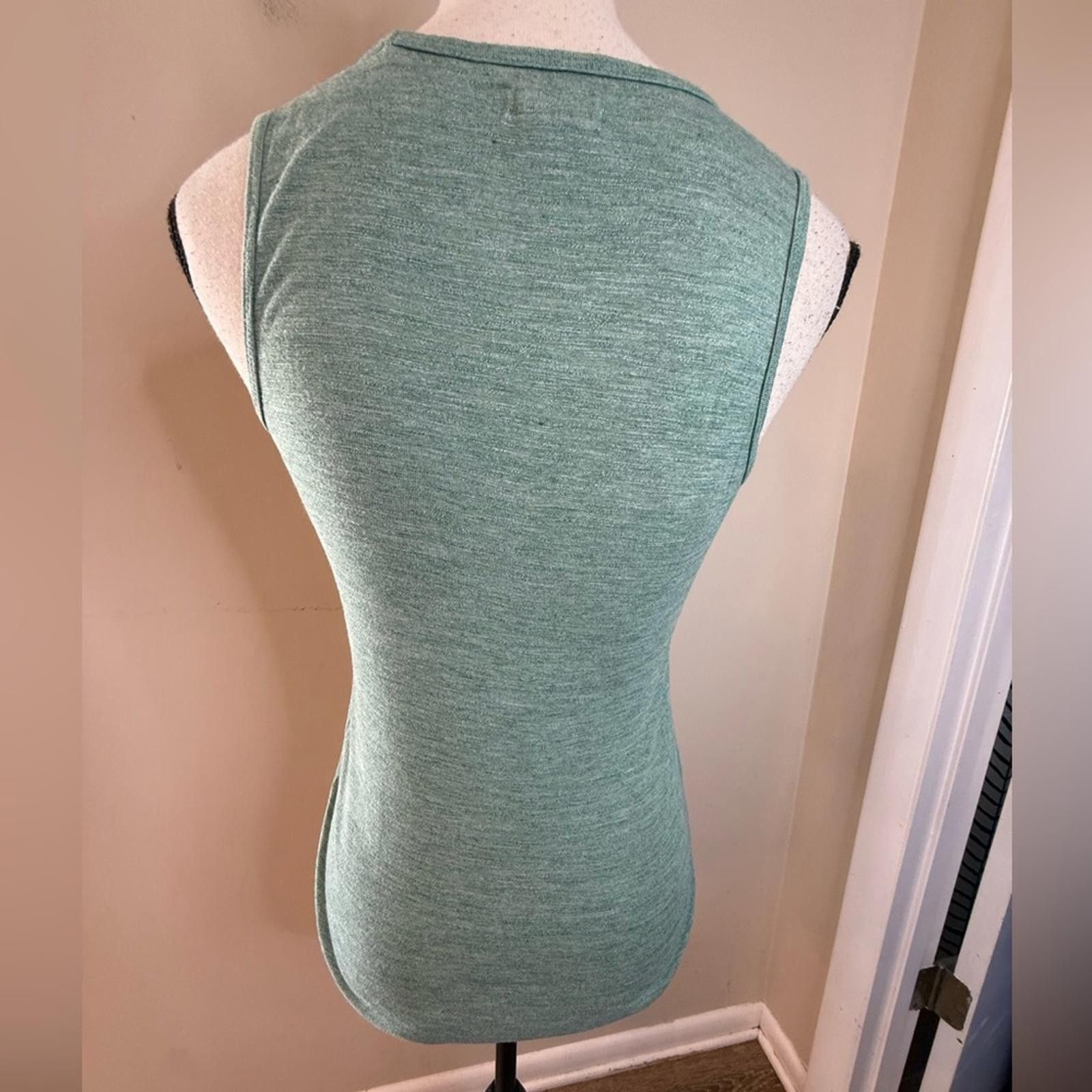 Madewell Madewell heather teal green tank top SZ XXS Size XXS / US 00 / IT 34 - 4 Thumbnail