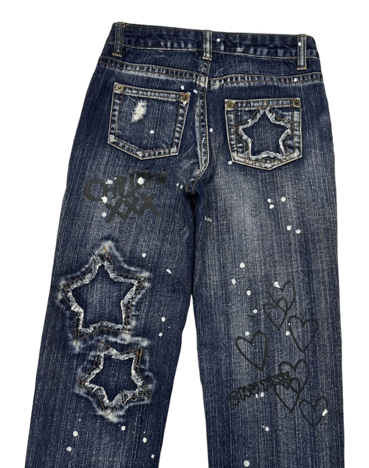 Hysteric Glamour 1990s CHUXXX HYSTERIC GLAMOUR STYLE PUNK STUDDED DENIM JEANS Size 29" - 6 Thumbnail