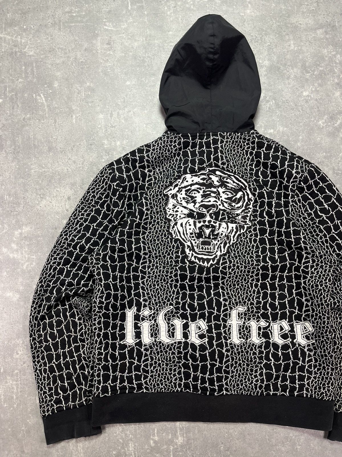 Japanese Brand Mondo Vintage 3D Tiger Zip Hoodie L Affliction Rare Size US L / EU 52-54 / 3 - 16 Thumbnail