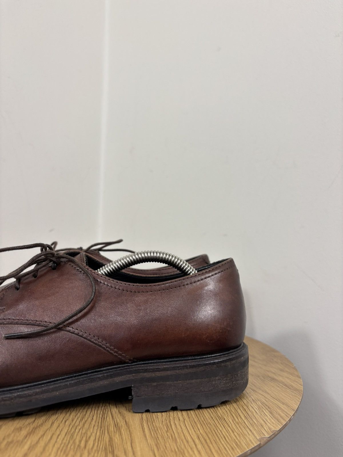 Pantanetti Pantanetti Men’s Italian Brown Leather Derby Shoes Size US 7 / EU 40 - 12 Thumbnail