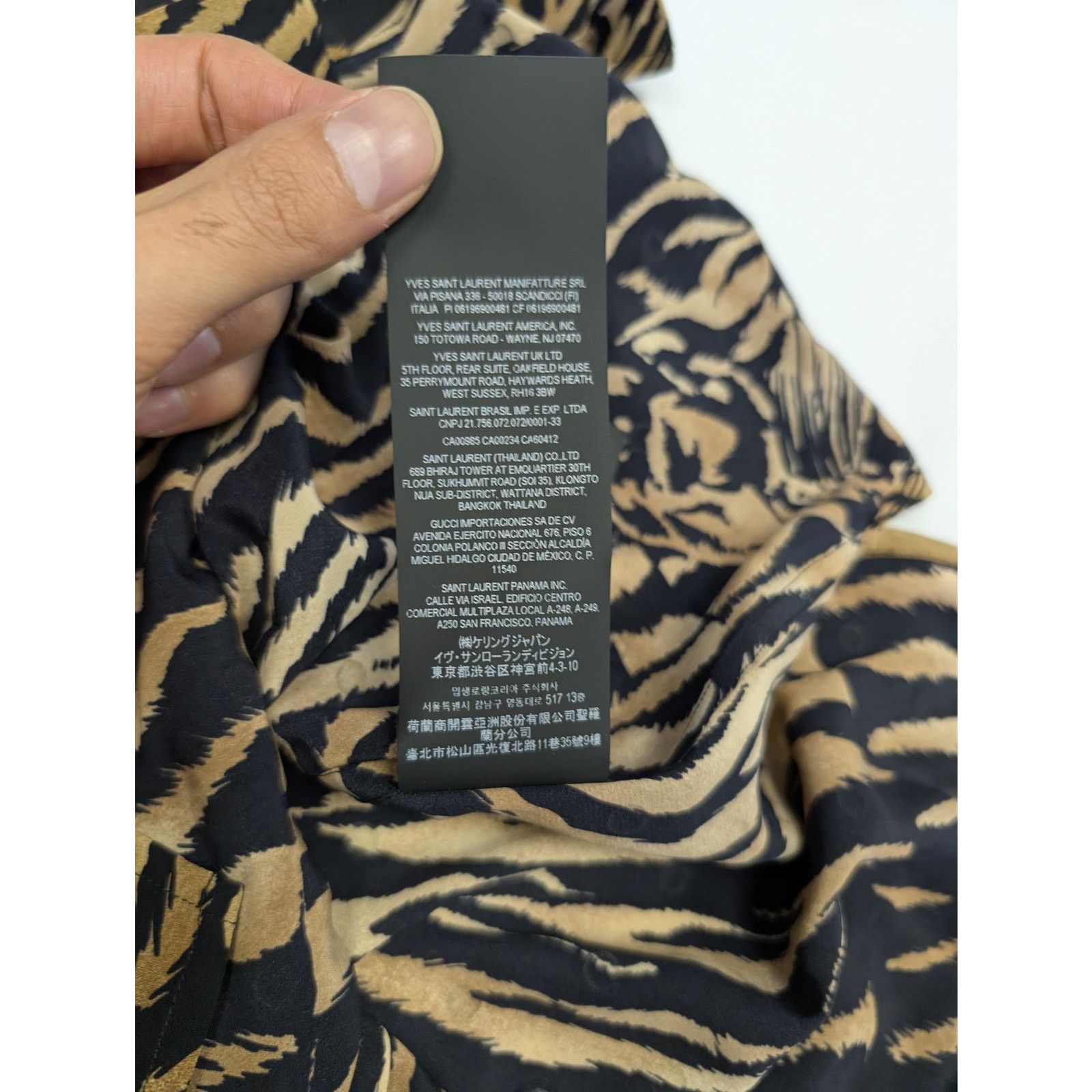 Saint Laurent Paris o1rshd1 Chemise Polo Tigre H H Button up Shirt in Multicolor Size US XS / EU 42 / 0 - 15 Thumbnail