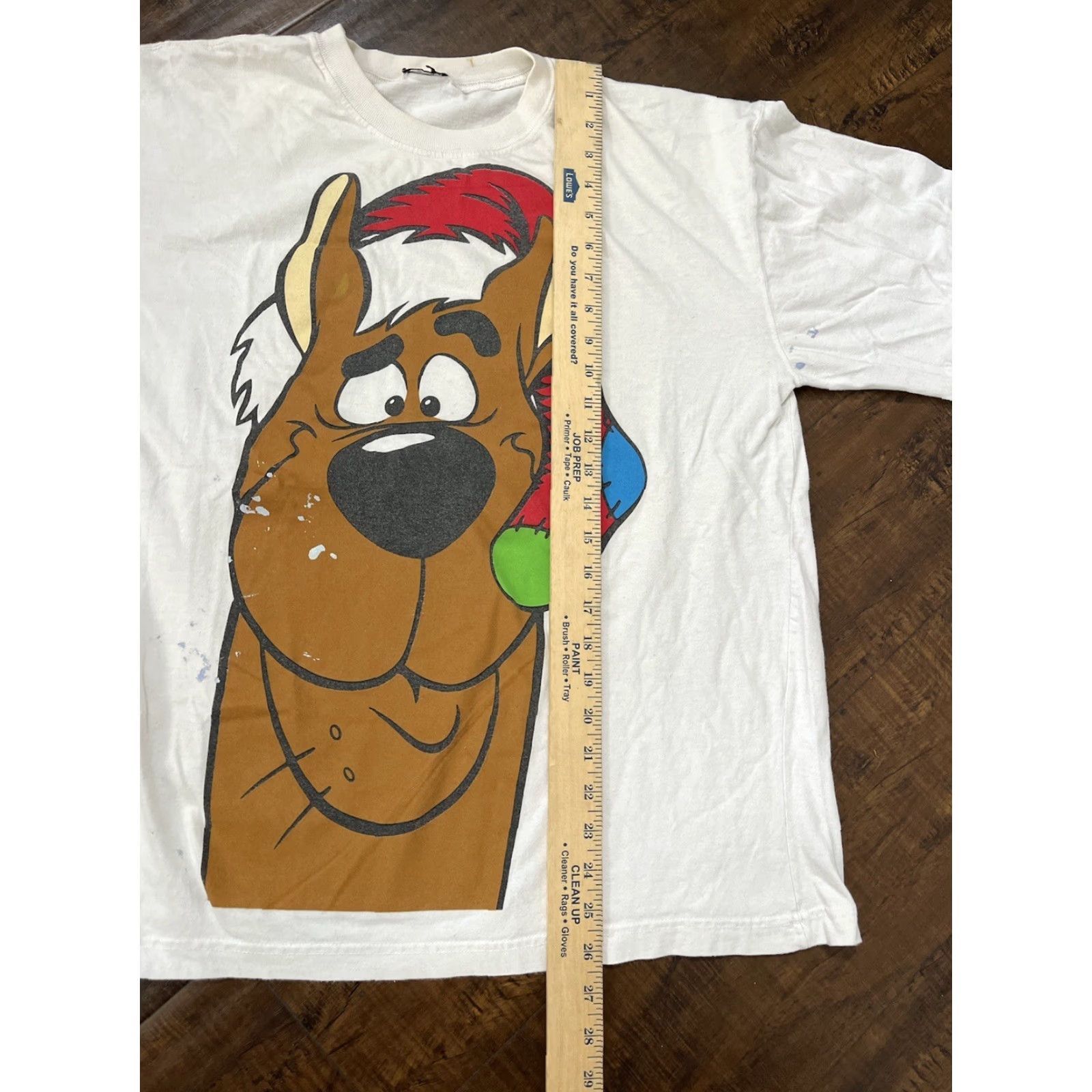 Vintage VINTAGE Scooby-Doo Big Face Christmas Santa Vtg 90s Long Sleeve T-Shirt Large Cartoon Men L White 90s Hanna Barbera Cartoon Network Mens Size US L / EU 52-54 / 3 - 4 Thumbnail