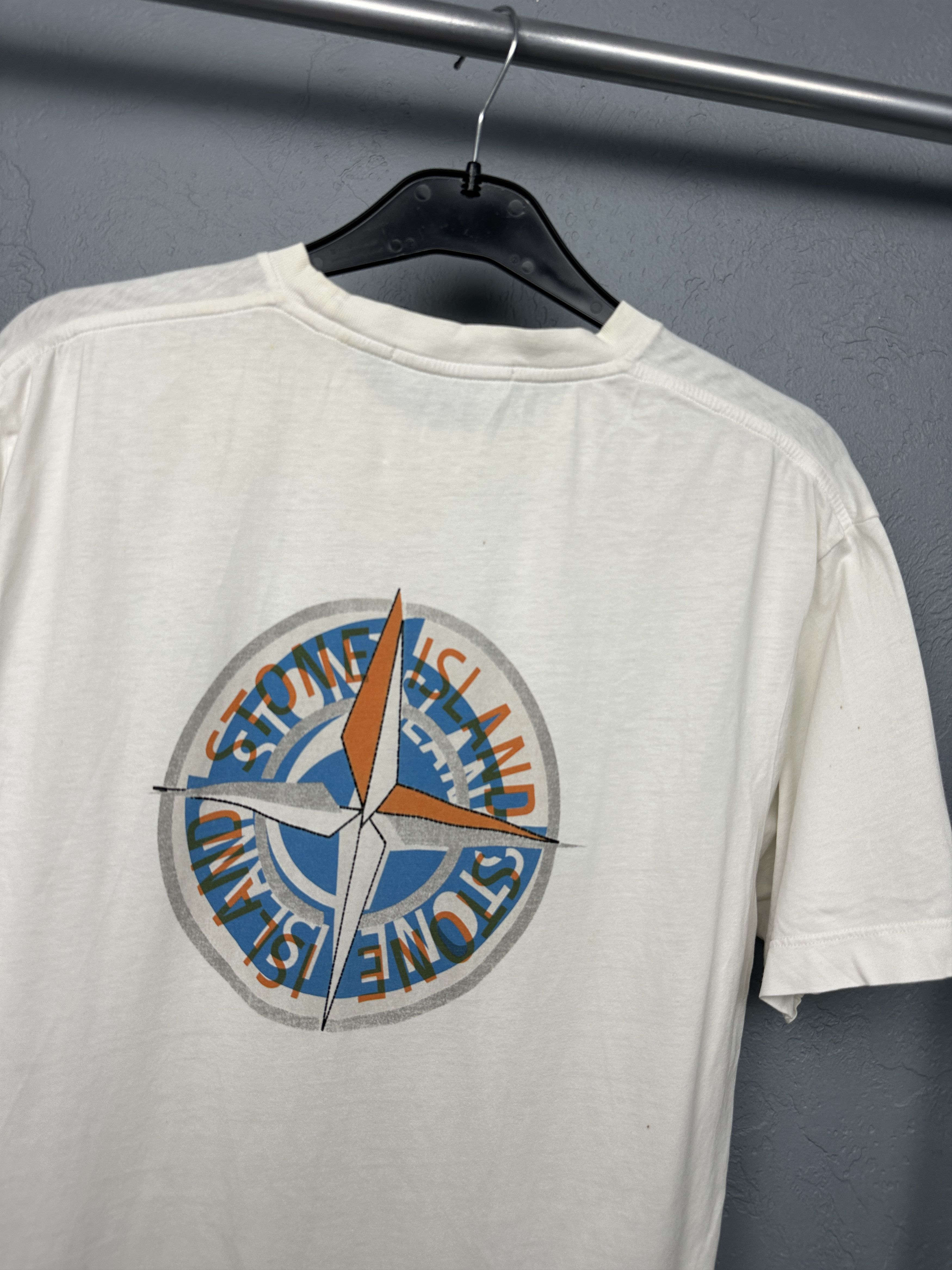 Stone Island Stone Island Mens Big Logo T-Shirt Size US L / EU 52-54 / 3 - 2 Thumbnail