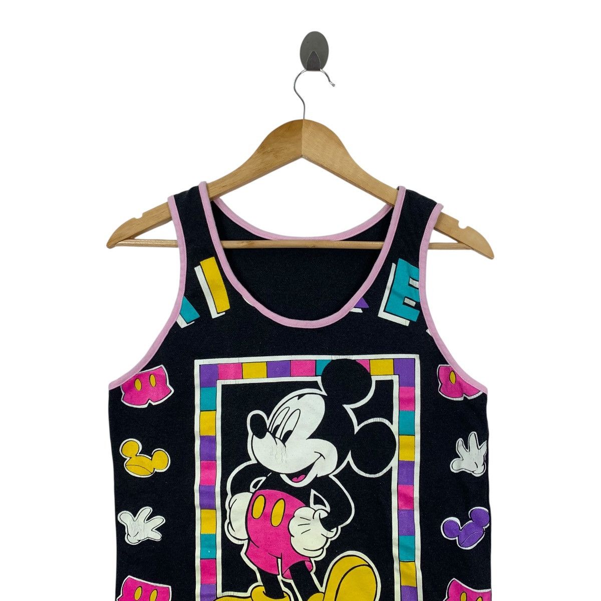 Mickey Mouse Vintage 90s MICKEY MOUSE DISNEY All Over Print Tank Shirt Size US XS / EU 42 / 0 - 2 Thumbnail