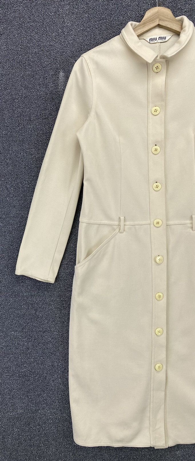 Miu Miu × Prada Vintage Miu Miu Prada Button Up Long Coat Jacket Size M / US 6-8 / IT 42-44 - 4 Thumbnail