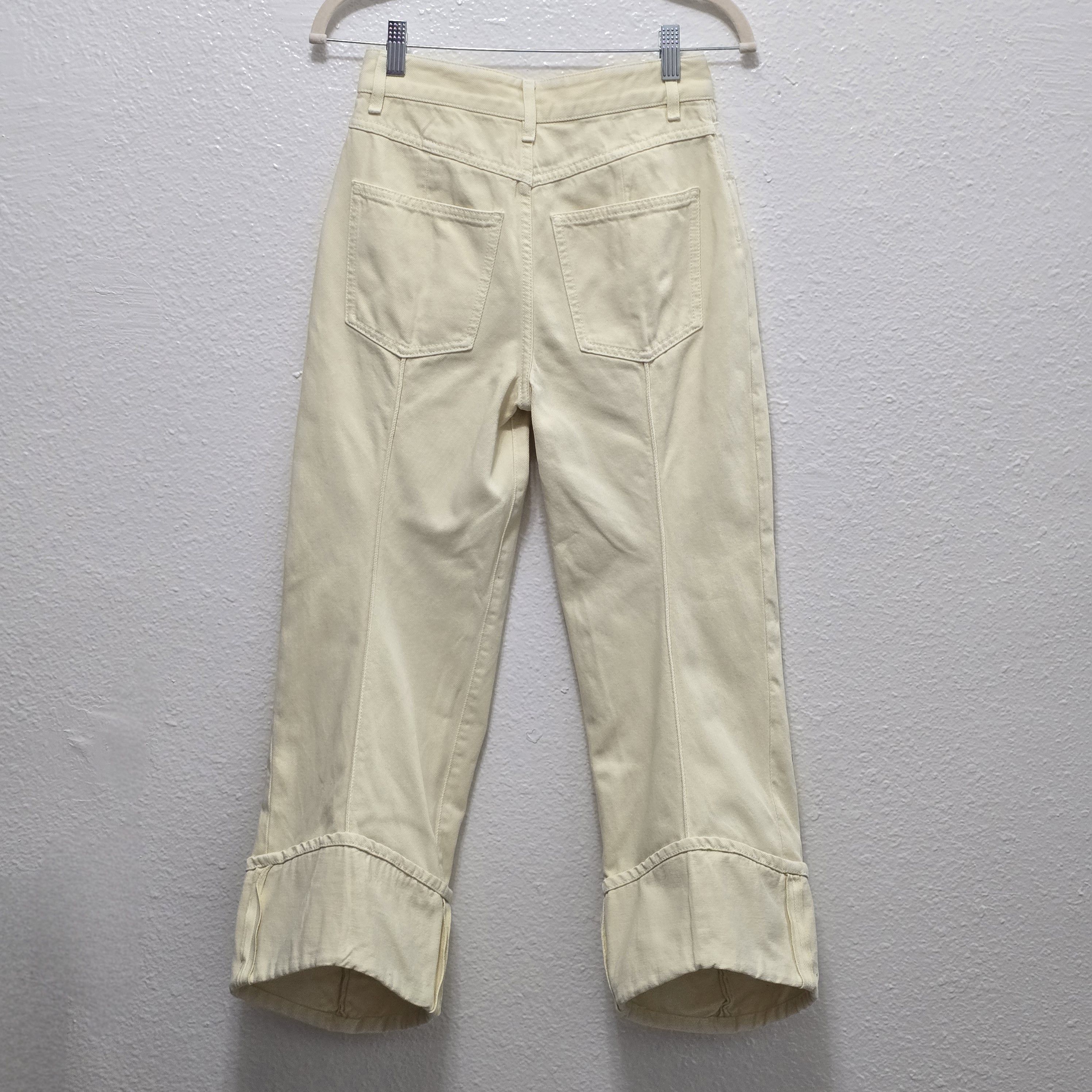 Bottega Veneta Asymmetric mid-rise cropped jeans Size 26" / US 2 / IT 38 - 6 Thumbnail
