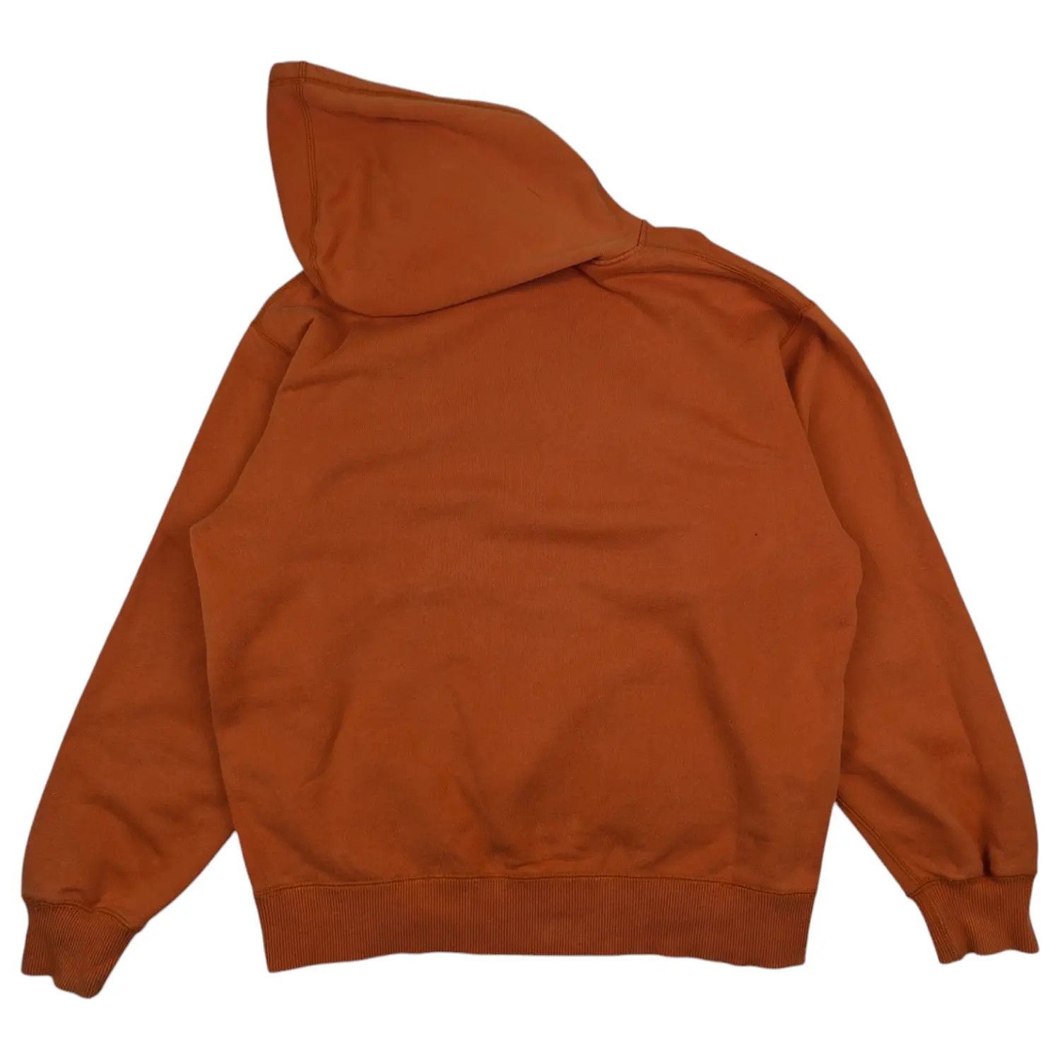 Japanese Brand × Uniqlo × Vintage Vintage 2000's UNIQLO Orange Plain Hoodie Jumper Sweatshirt Size US XL / EU 56 / 4 - 7 Thumbnail