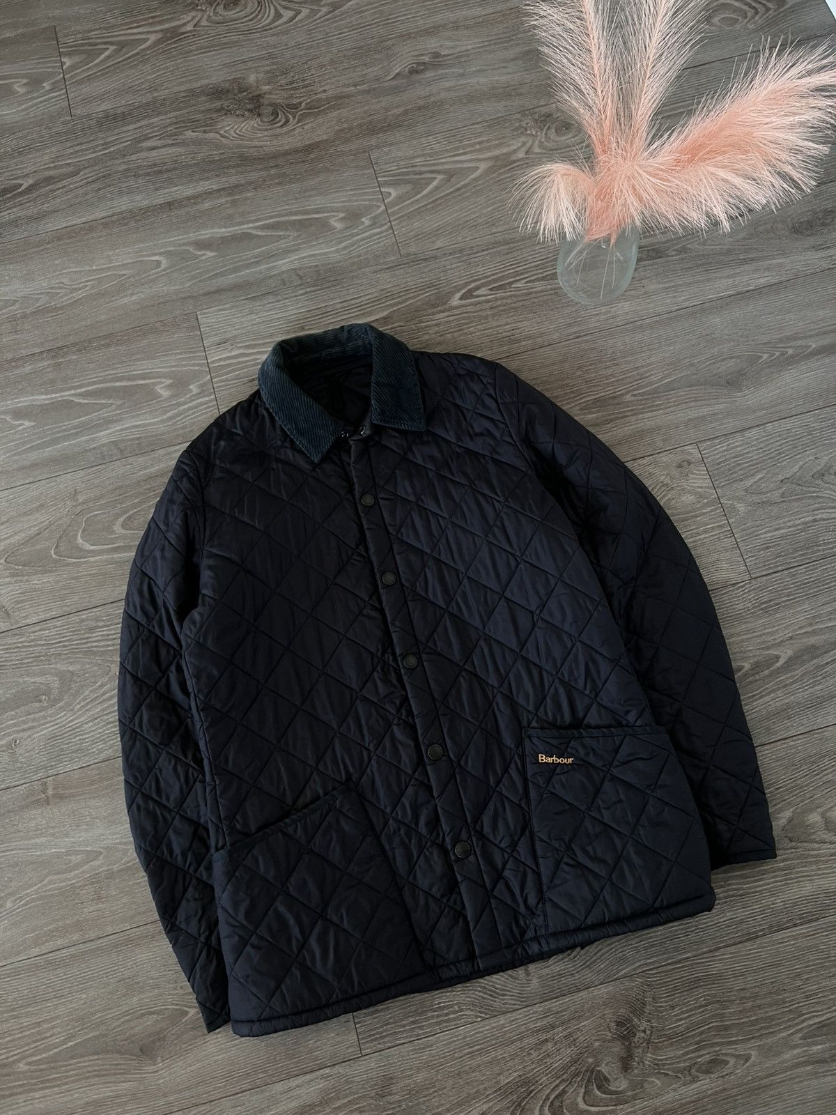 Barbour × Designer ‼️Vintage Barbour Heritage Liddesdale Knit Logo Jacket ‼️ Size US M / EU 48-50 / 2 - 3 Thumbnail