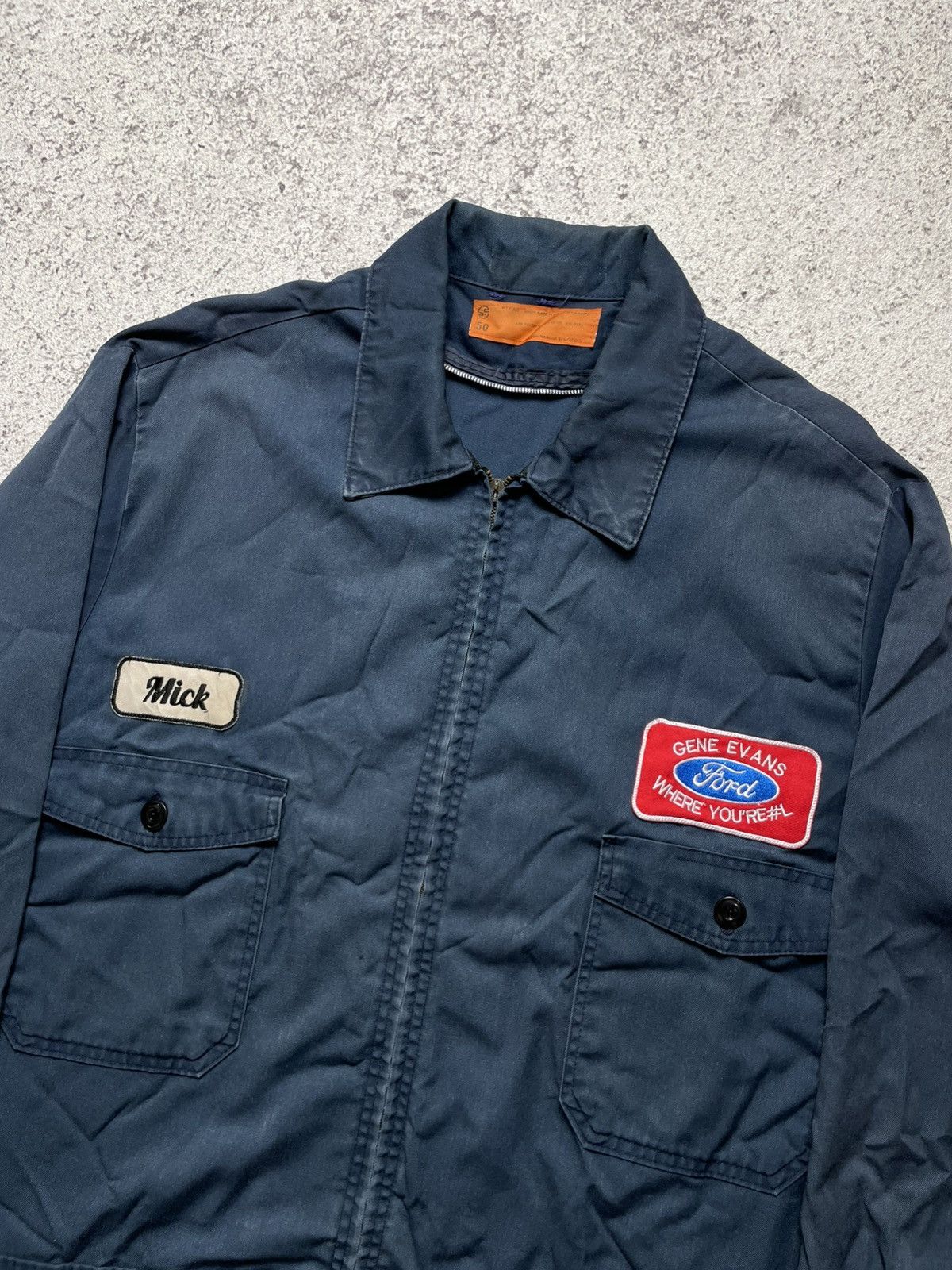 Ford 60s Double Pocket Mechanic Work Jacket Ford USA Size US XL / EU 56 / 4 - 1 Thumbnail