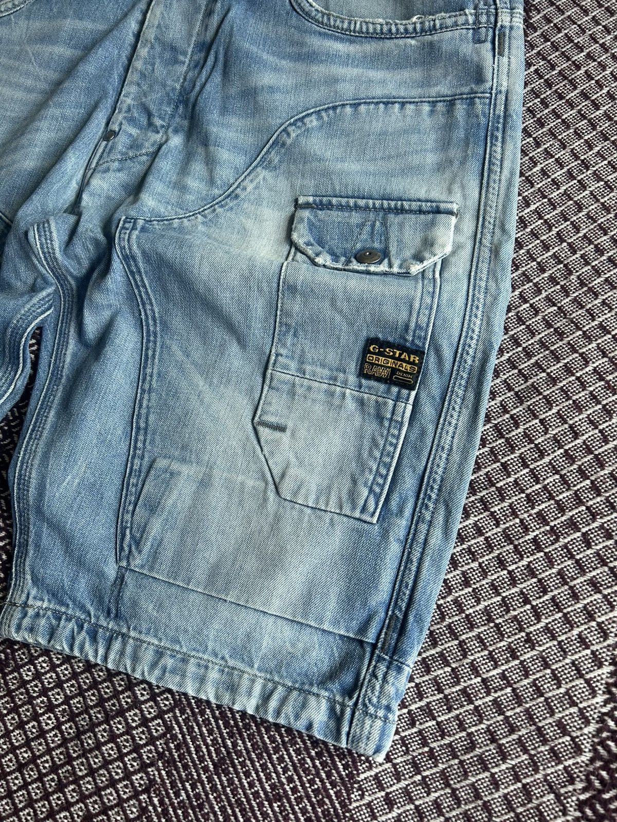 G-Star Vintage G-Star Raw Structor Denim Shorts Size 34 Streetwear Size US 34 / EU 50 - 3 Thumbnail