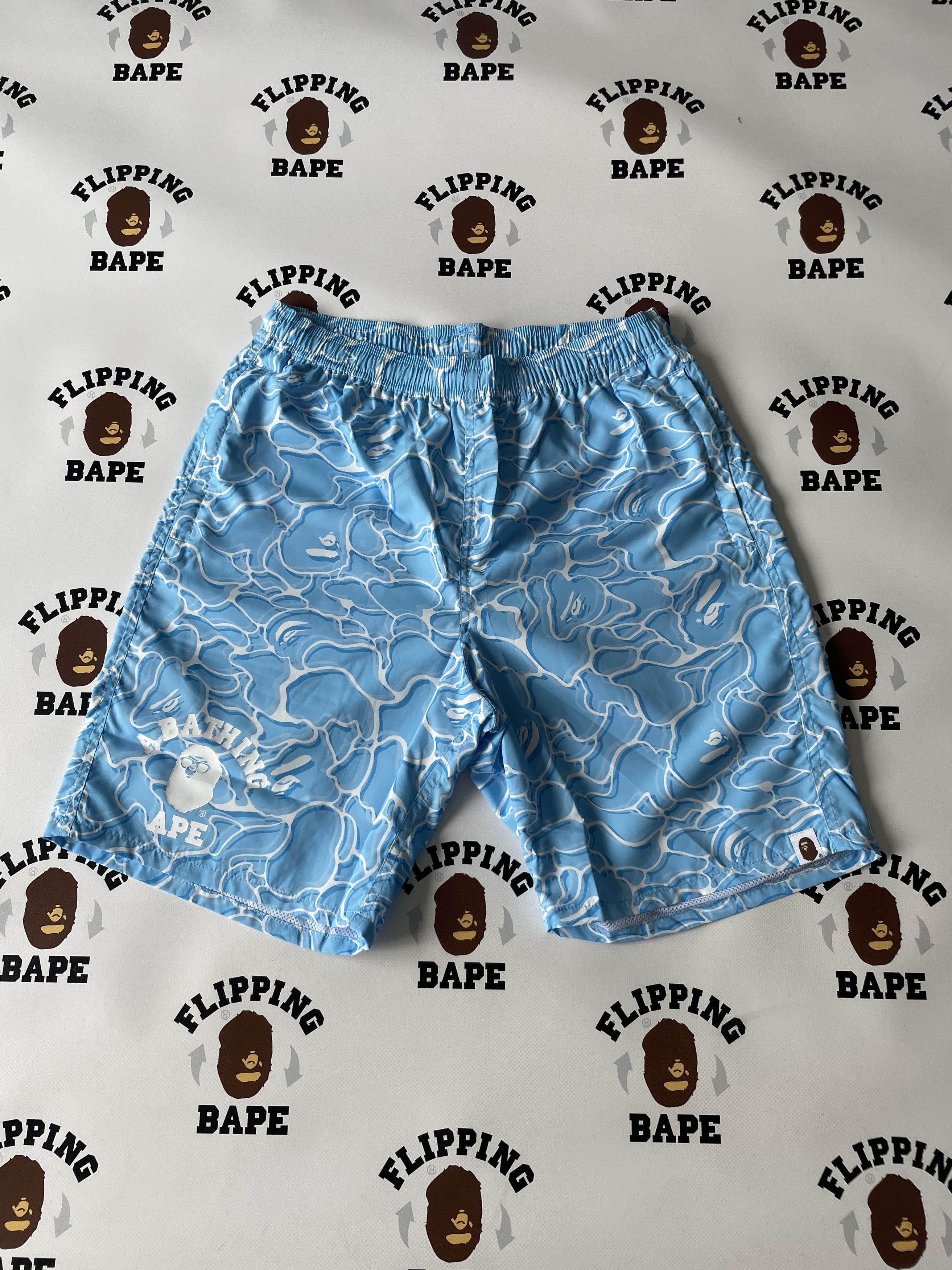 Bape ABC SEA SURFACE CAMO BEACH SHORTS Size US 34 / EU 50 - 1 Thumbnail