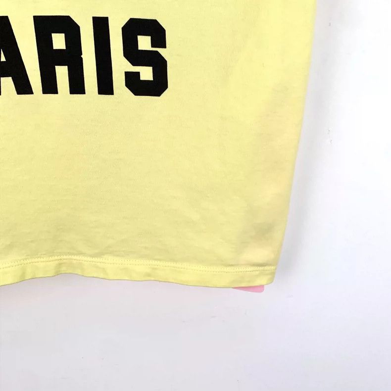 Celine Celine Yellow Logo Cotton Short Sleeve TShirt Size S / US 4 / IT 40 - 5 Thumbnail