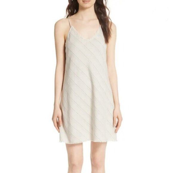 ATM Anthony Thomas Melillo ATM Anthony Thomas Melillo Dress S Mini Linen Cotton Striped Size S / US 4 / IT 40 - 2 Thumbnail