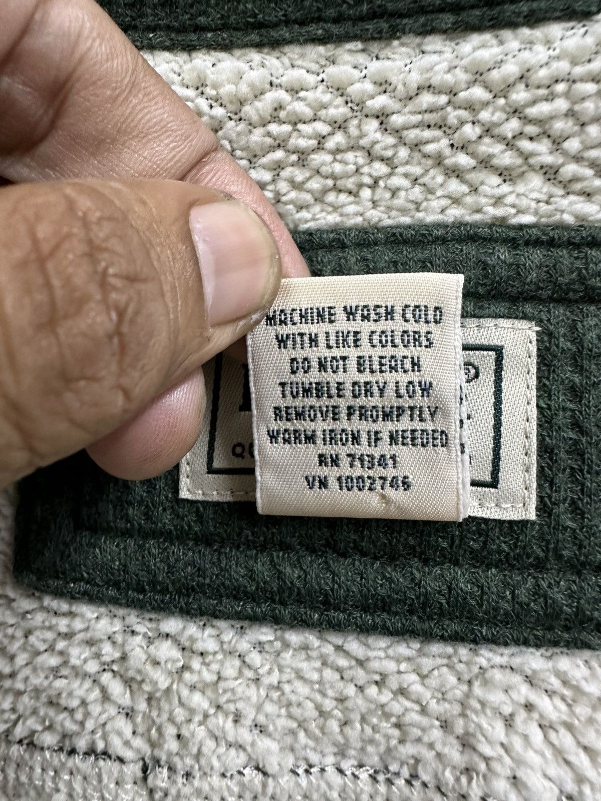 L.L. Bean Vintage 80s LL Bean Fleece Flannel Z40 Size US S / EU 44-46 / 1 - 10 Thumbnail