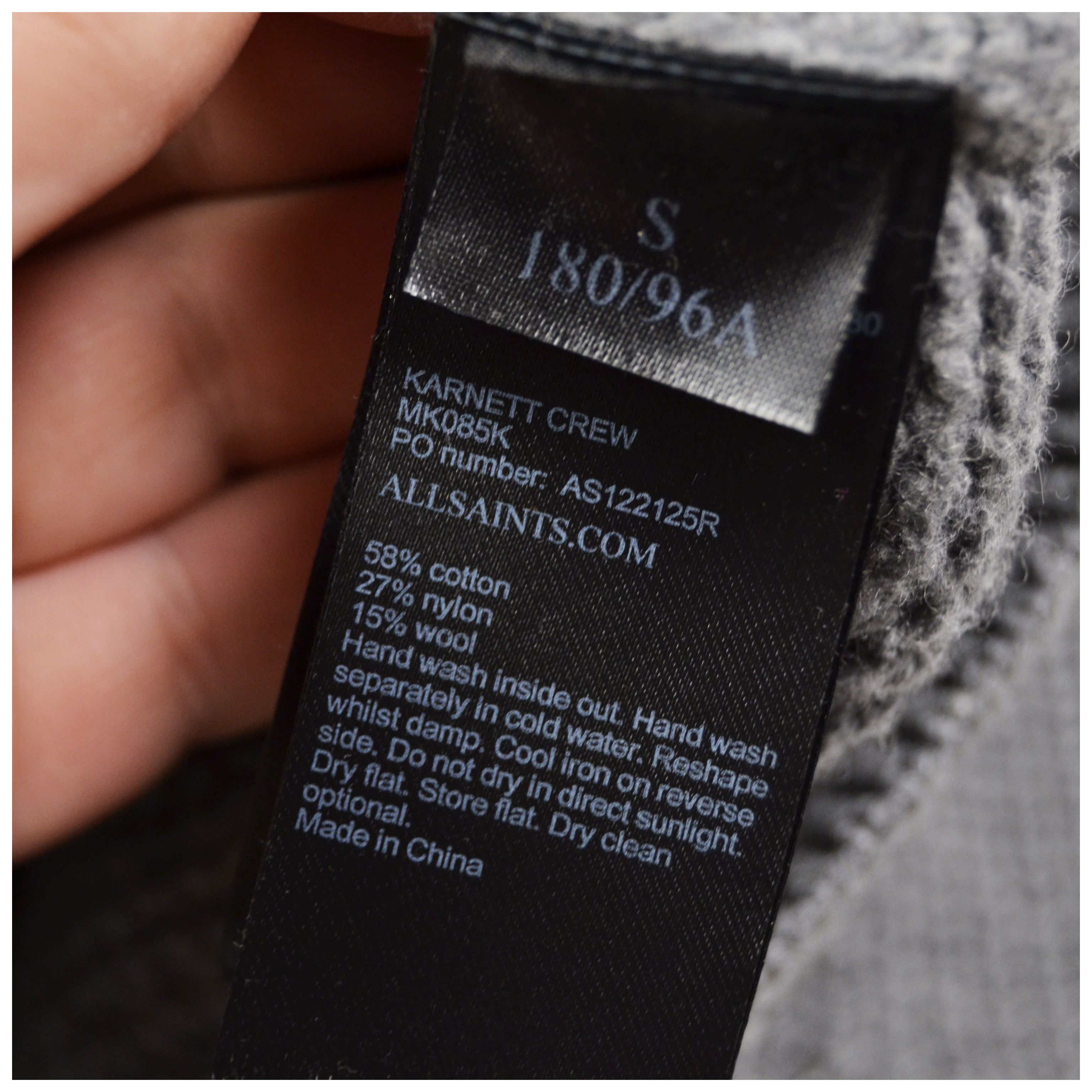 Allsaints ALLSAINTS Karnett Crew Boxy Heavy Knit Sweater S/M* Size US S / EU 44-46 / 1 - 7 Thumbnail