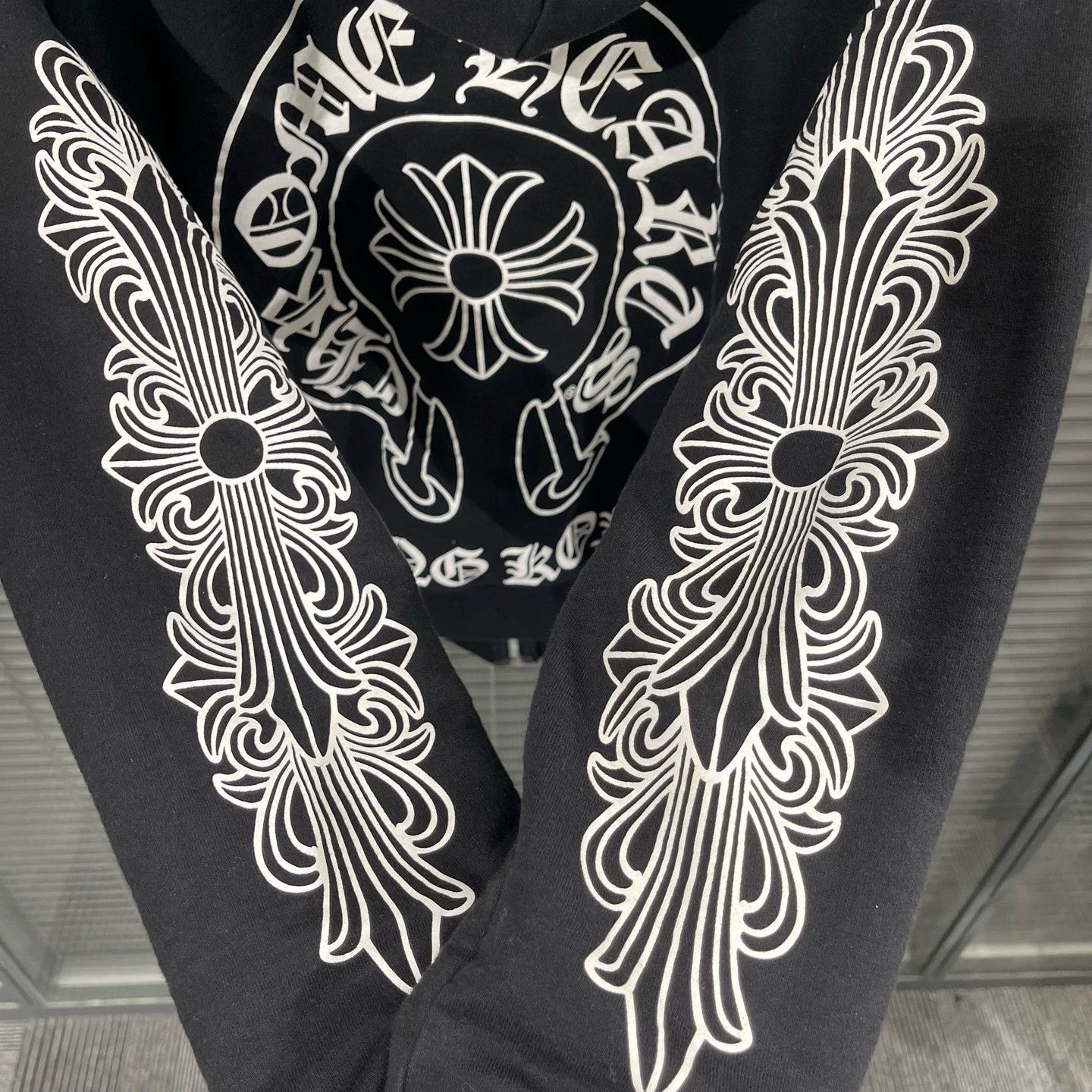 Chrome Hearts CH HK Excl Horseshoe Cross Print Zip Jacket S 99New Size US S / EU 44-46 / 1 - 7 Thumbnail