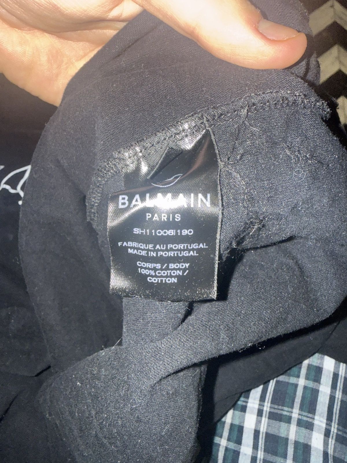 Balmain Balmain Logo Black Hooded Sweatshirt Size US S / EU 44-46 / 1 - 4 Thumbnail