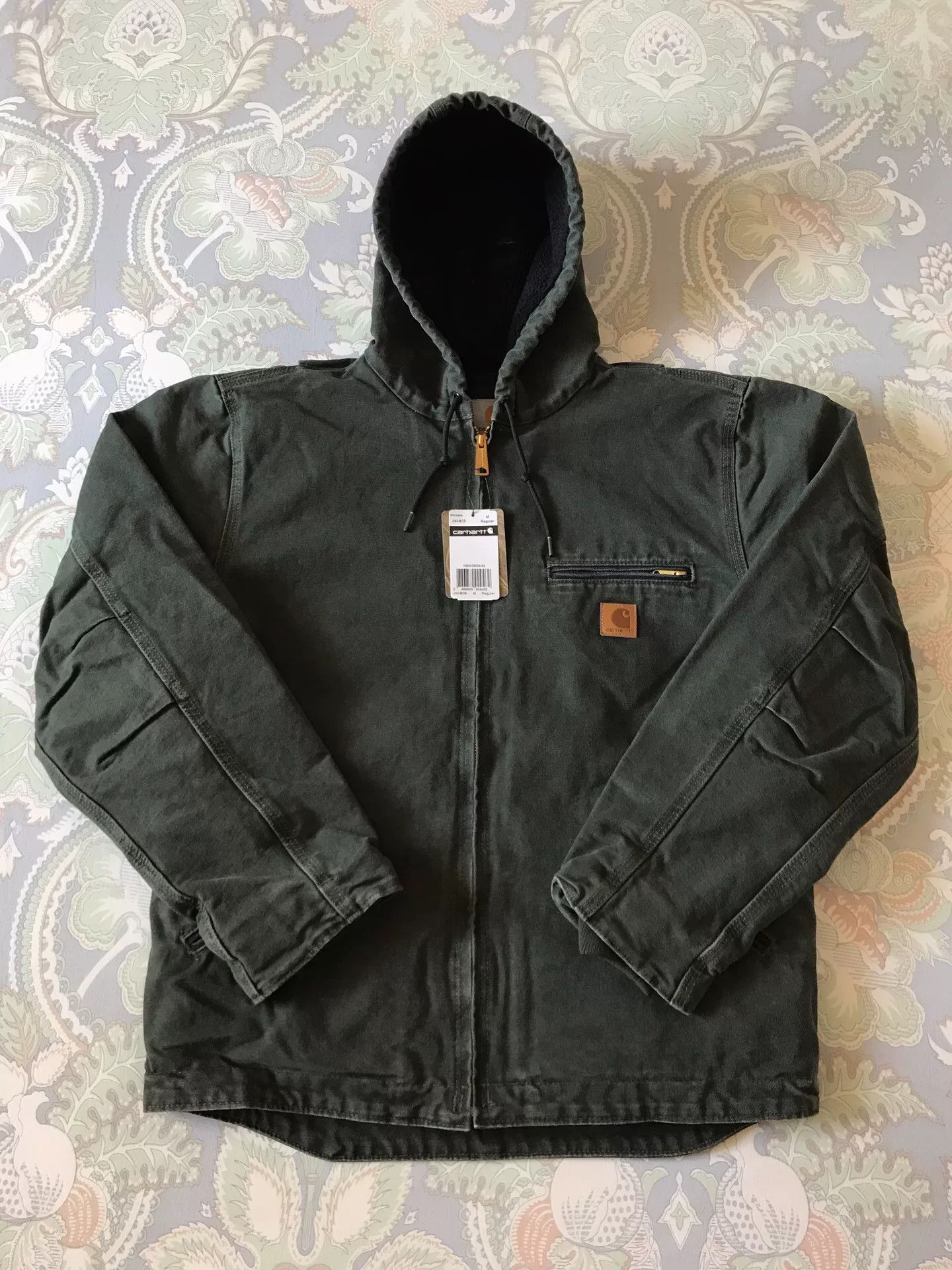Carhartt Carhartt J141 Washed Canvas Hooded Jacket Size US M / EU 48-50 / 2 - 1 Thumbnail
