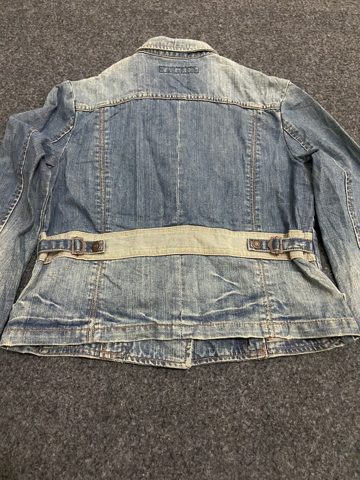 Le Grande Bleu (L.G.B.) × Vintage vintage Y2K camel road denim women jacket Size L / US 10 / IT 46 - 10 Thumbnail