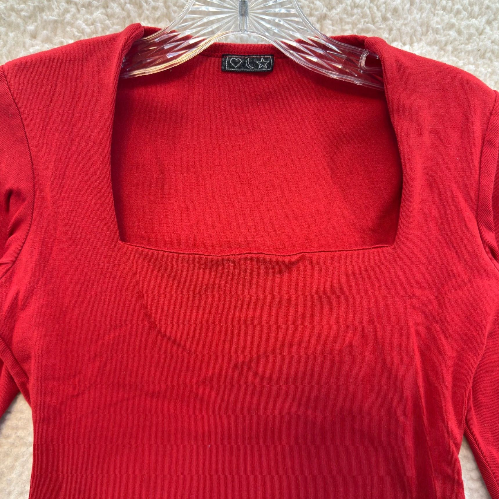 Vintage VINTAGE Rampage Shirt Womens M Red 90s Y2K Square Neck Office Corpcore Size M / US 6-8 / IT 42-44 - 2 Thumbnail