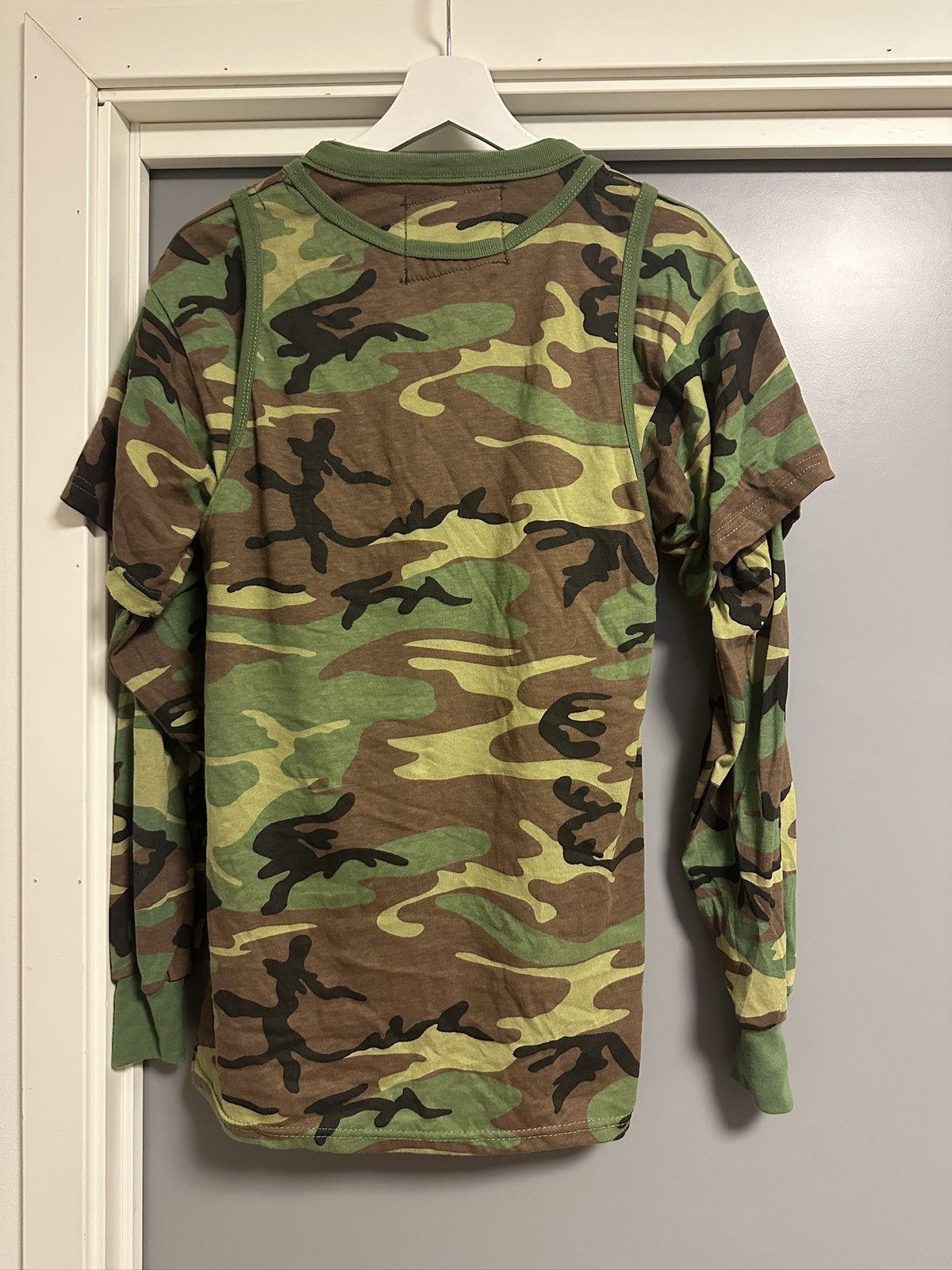 Vintage Aged Thread 3 Layer Camo Longsleeve Size US M / EU 48-50 / 2 - 2 Thumbnail