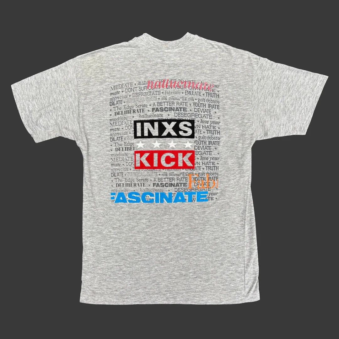 Band Tees × Vintage INXS 1988 80s Vintage Need You Tonight Band Concert T-Shirt Size US M / EU 48-50 / 2 - 2 Thumbnail