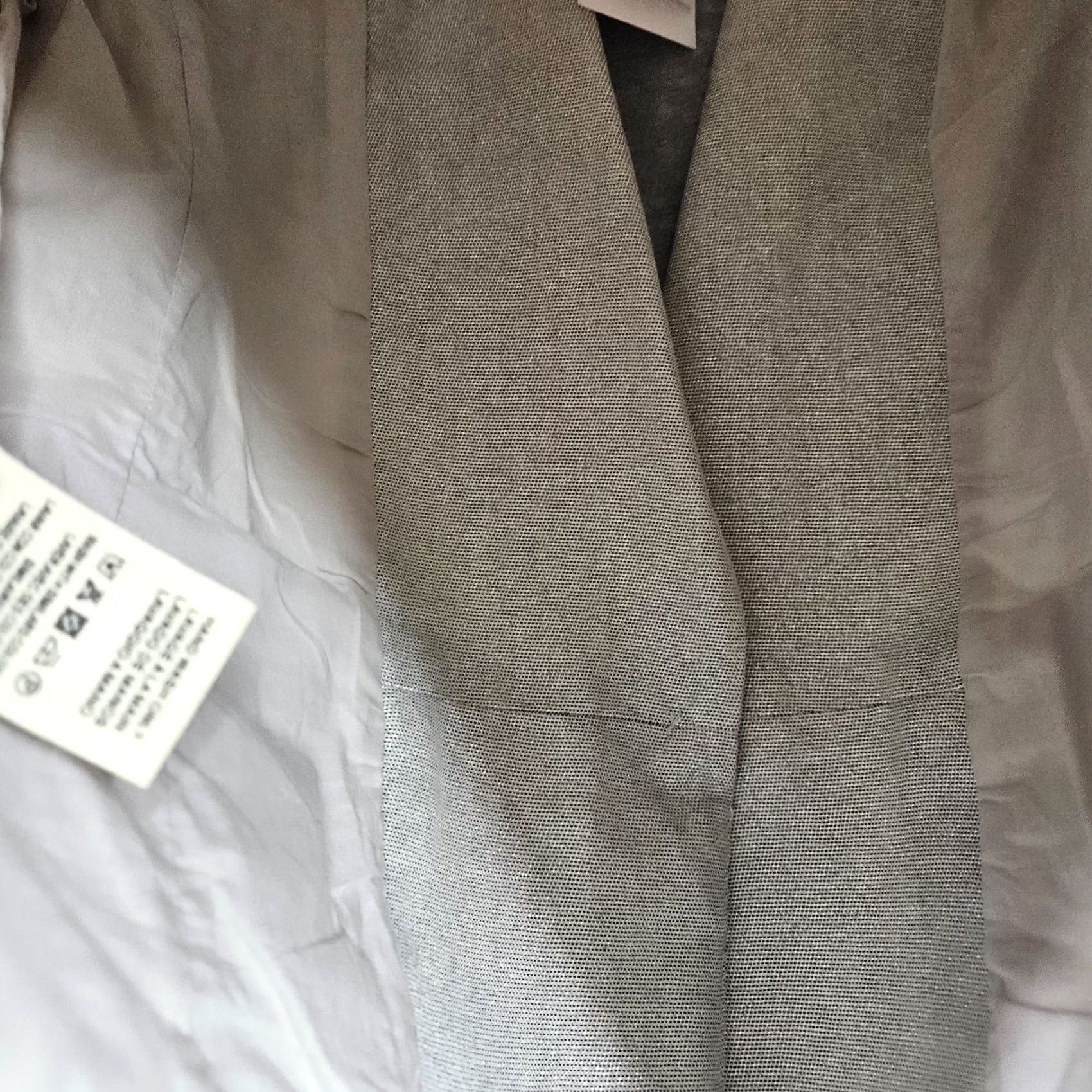 Vintage FRNCH Paris Women's Silver Lined Blazer Jacket M NEW Fabric Polyester/Cotton Zip Waist Logo Button Lined VINTAGE No? Size M / US 6-8 / IT 42-44 - 5 Thumbnail