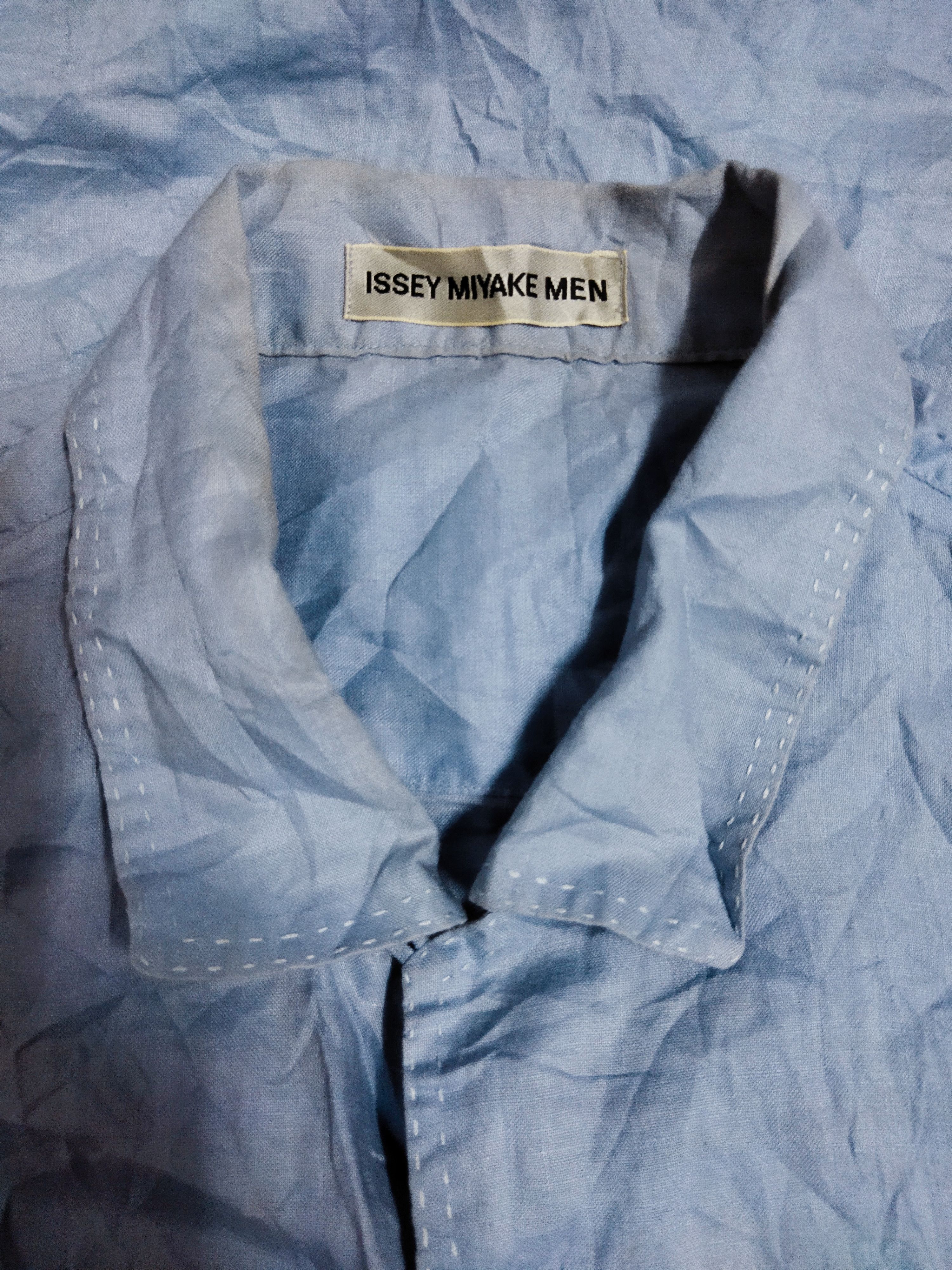 Issey Miyake × Vintage Vintage Issey Miyake Shirt Size US L / EU 52-54 / 3 - 3 Thumbnail