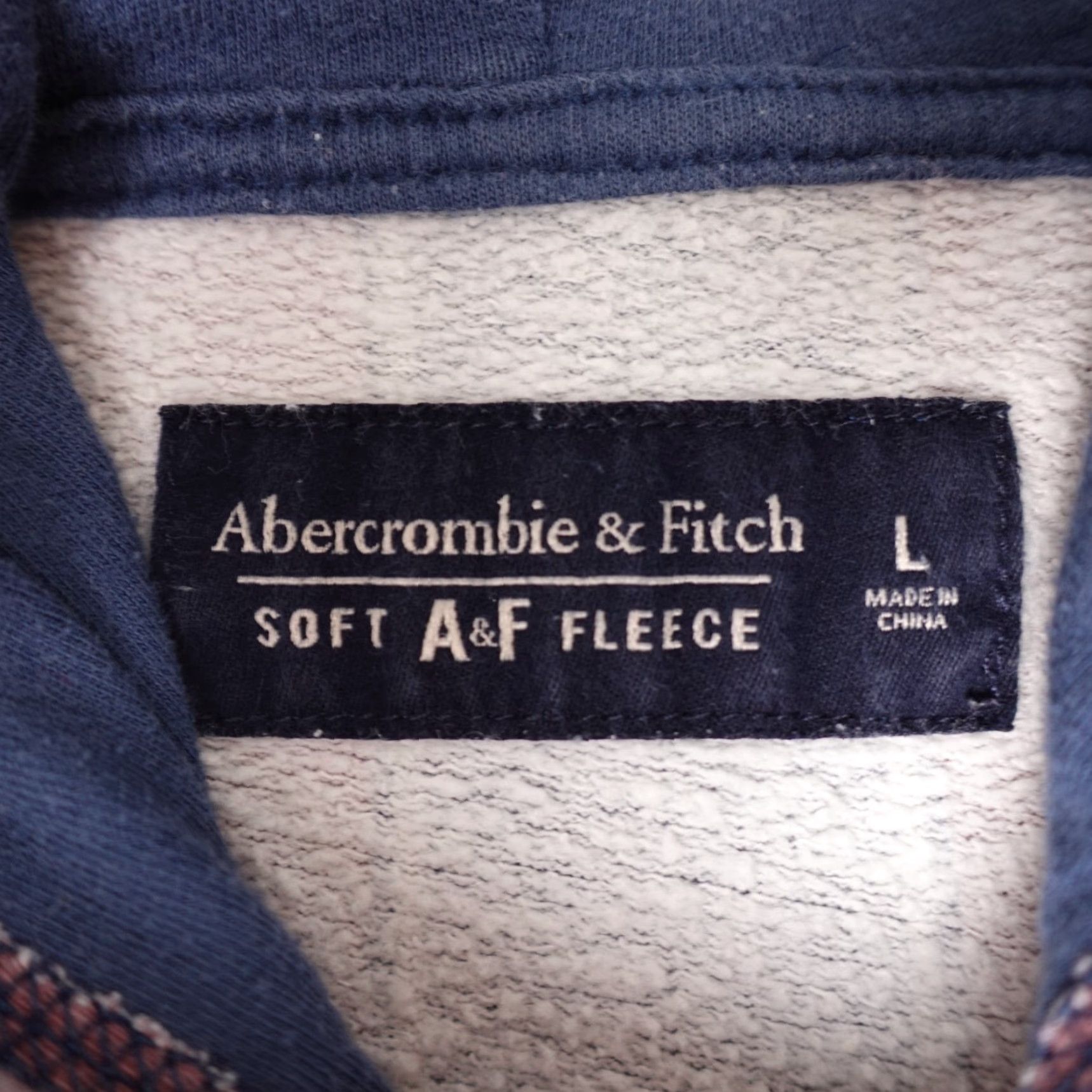 Abercrombie & Fitch Abercrombie & Fitch Hoodie Mens Large Multicolor Striped Fleece Hooded Pullover Sweatshirt Size US L / EU 52-54 / 3 - 2 Thumbnail