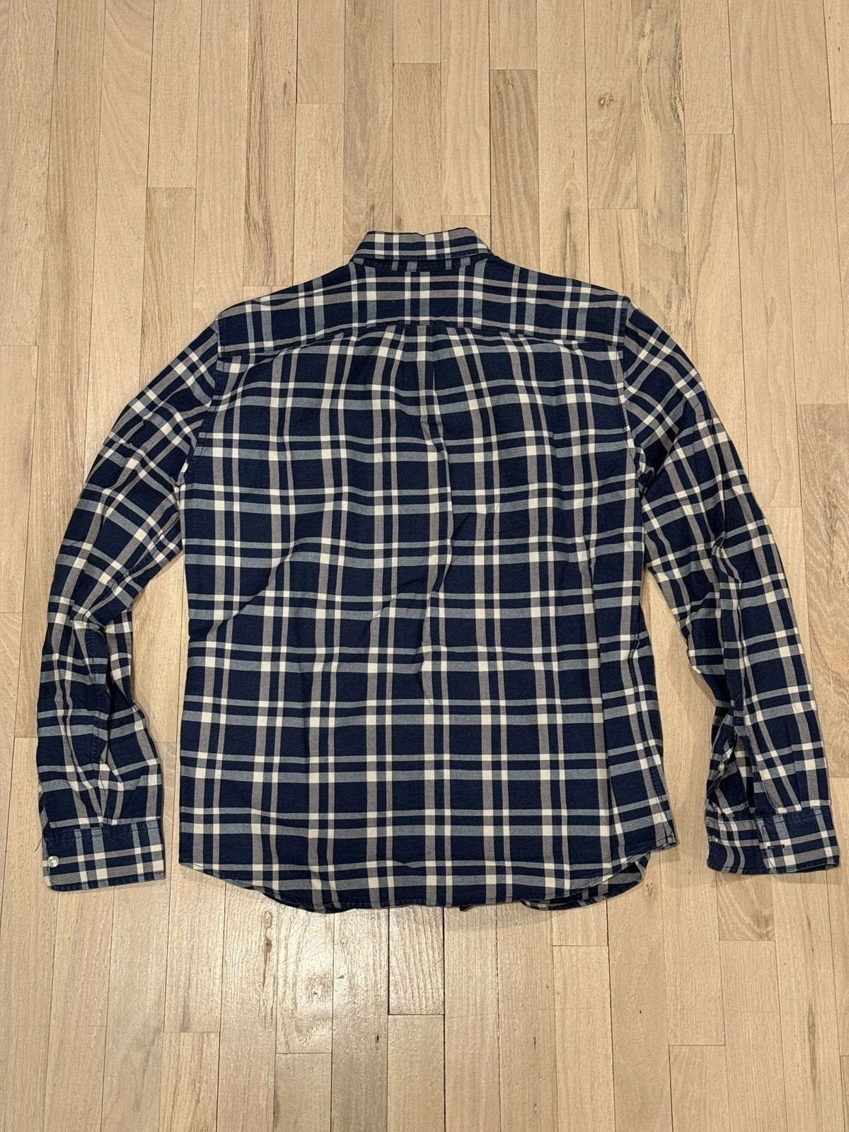 Gap Gap Blue Plaid Check Button Up Oxford Shirt Size US M / EU 48-50 / 2 - 2 Thumbnail