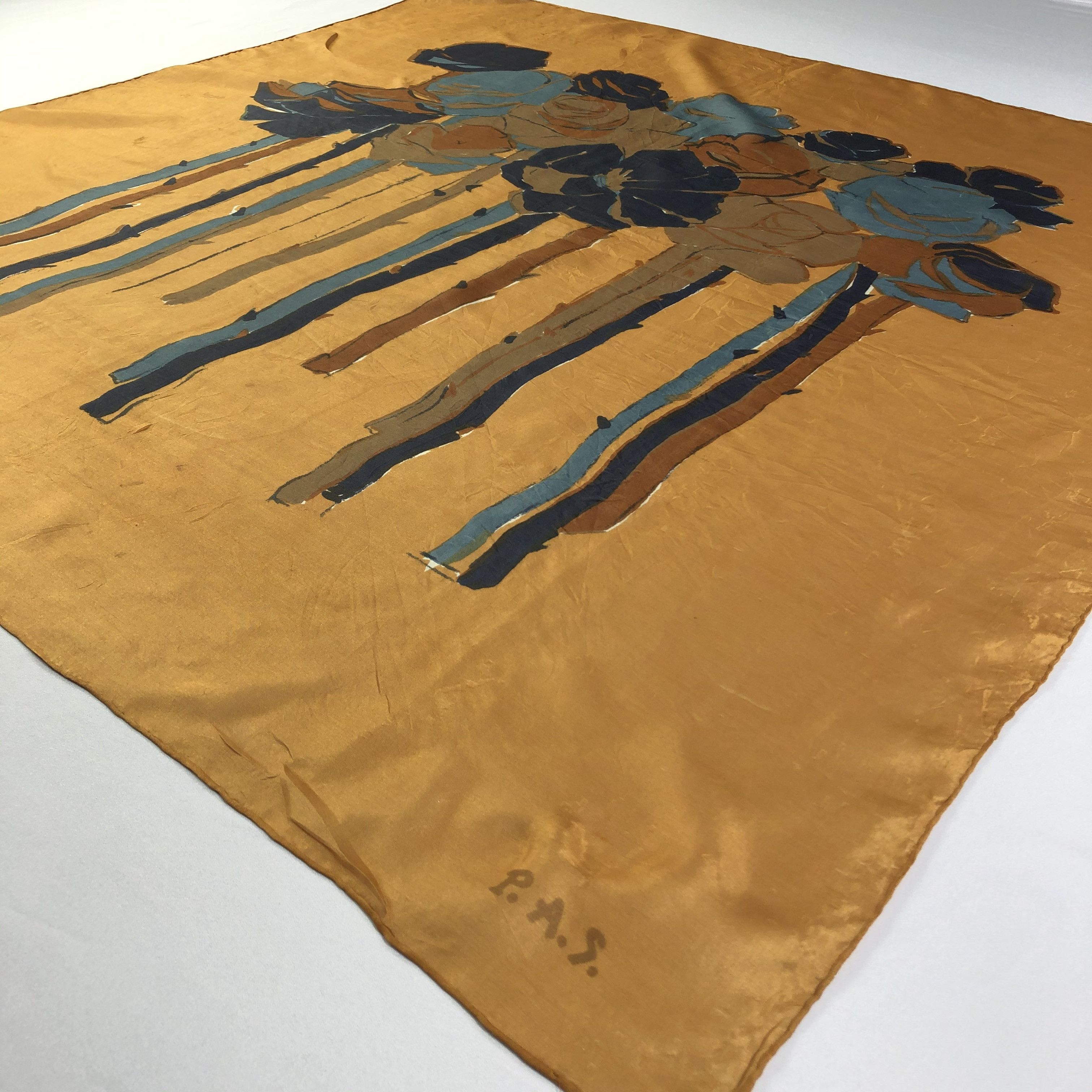Vintage Vintage P.A.S Silk Scarf Size ONE SIZE - 3 Thumbnail