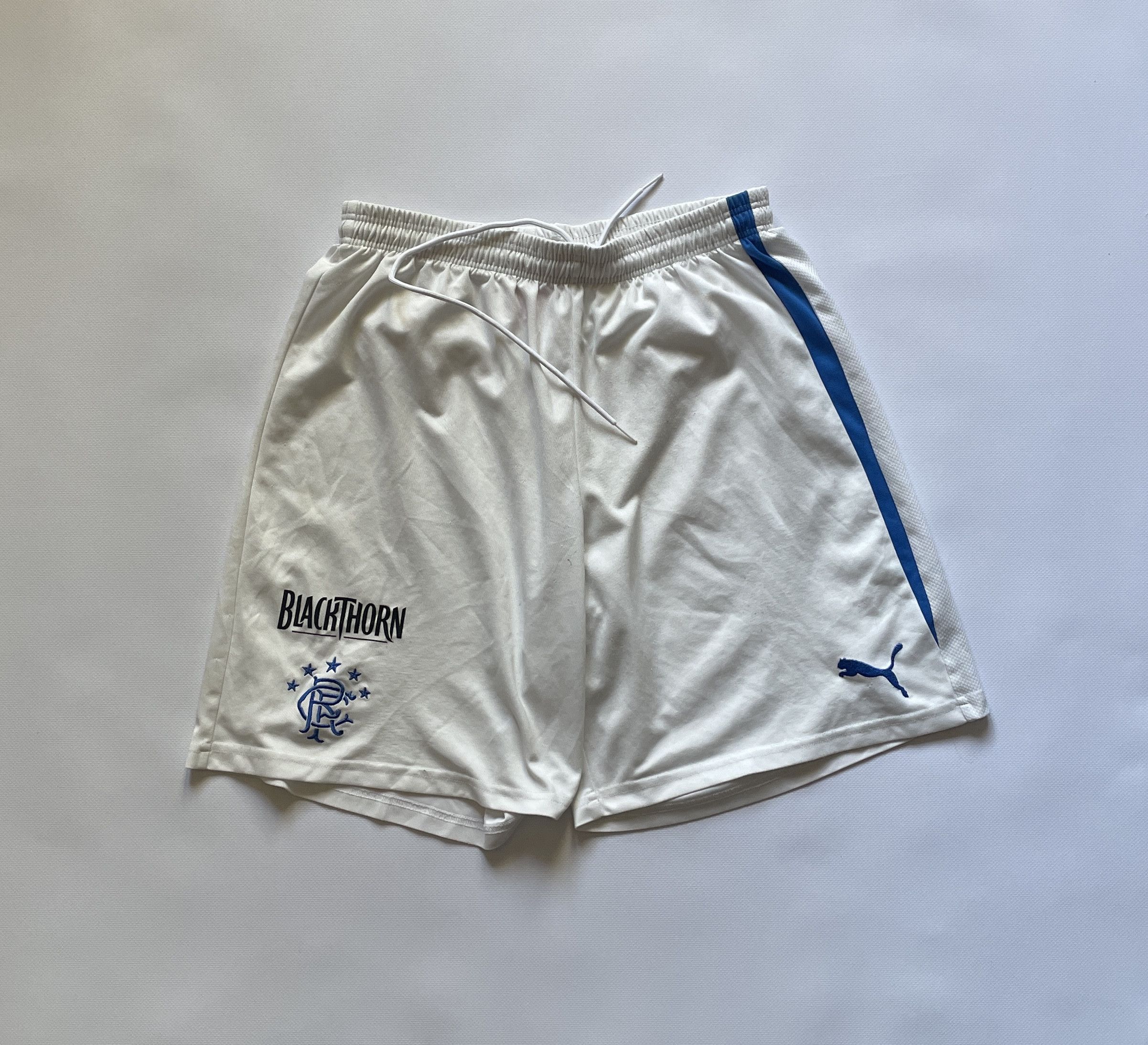 Puma Rangers Glasgow Home Football Shorts Soccer Size US 32 / EU 48 - 1 Thumbnail